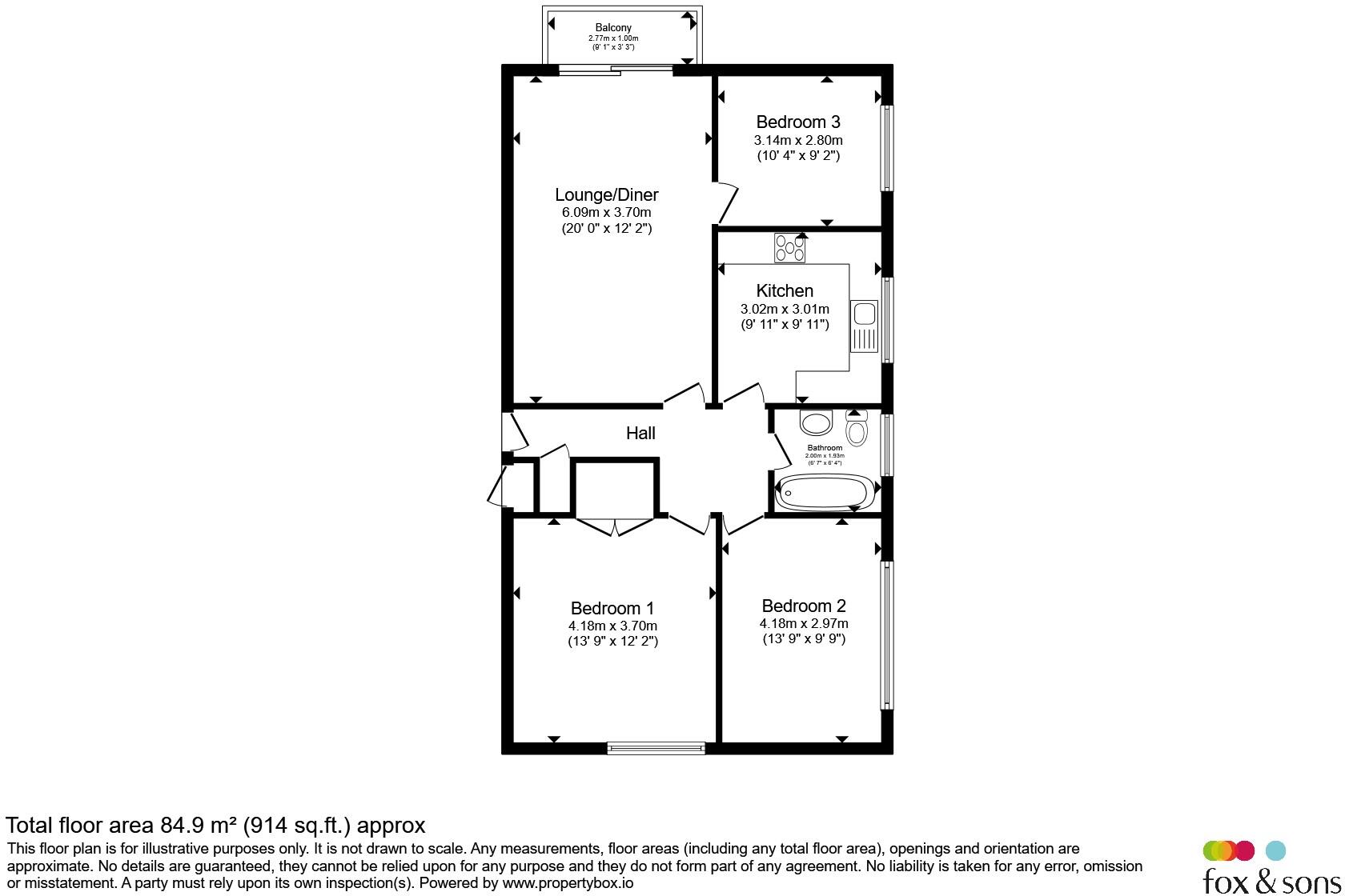 Richmond Road, Worthing floorplan