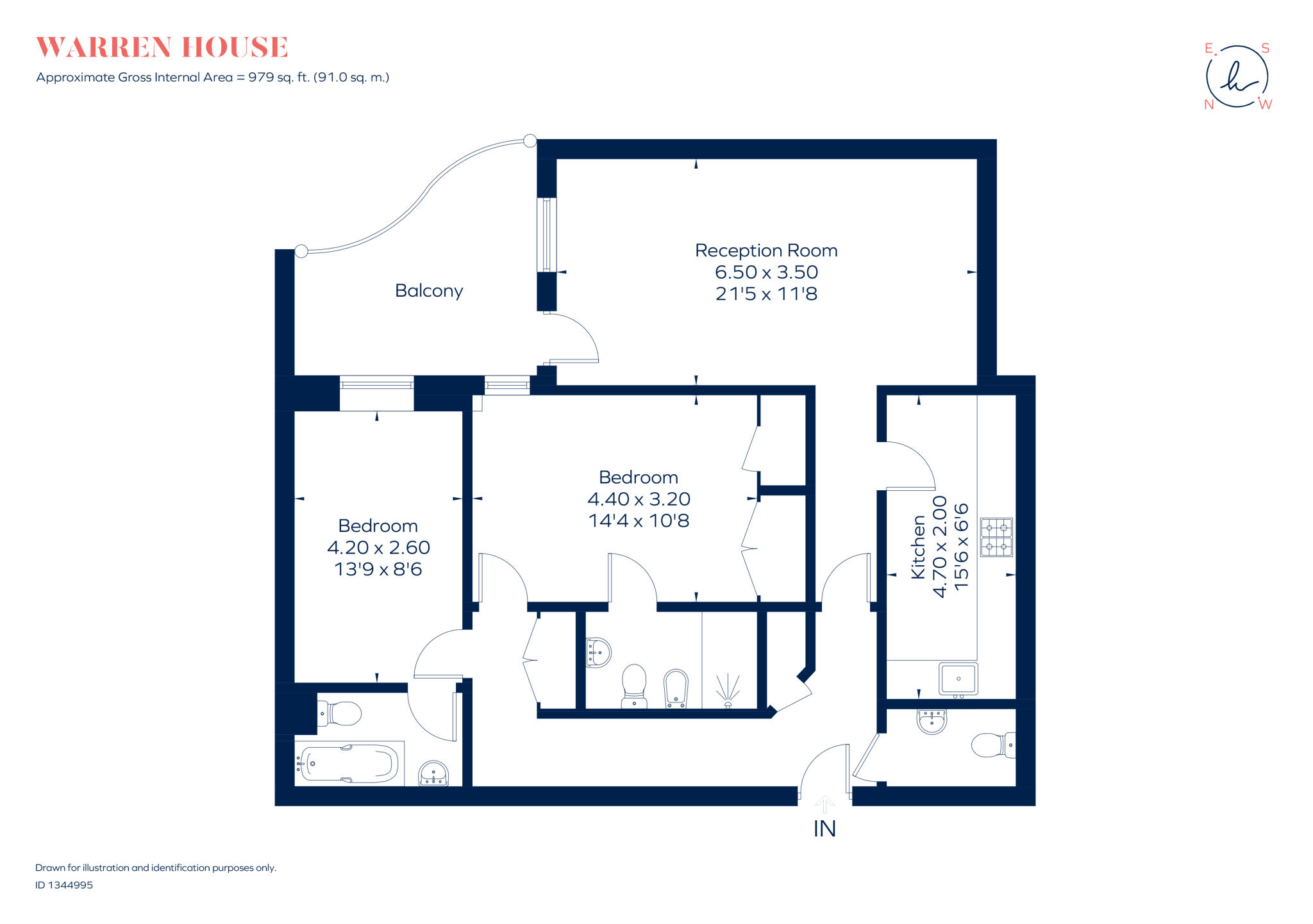 Beckford Close Warwick Road W14 floorplan