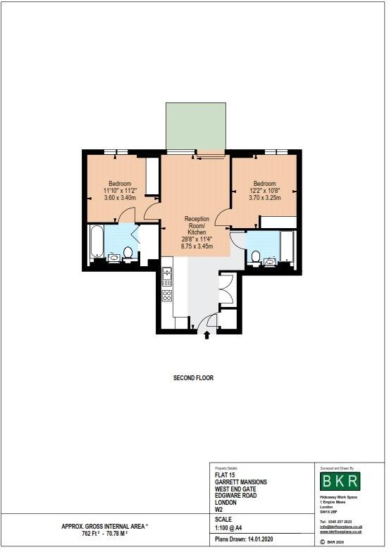 West End Gate, London, W2 floorplan