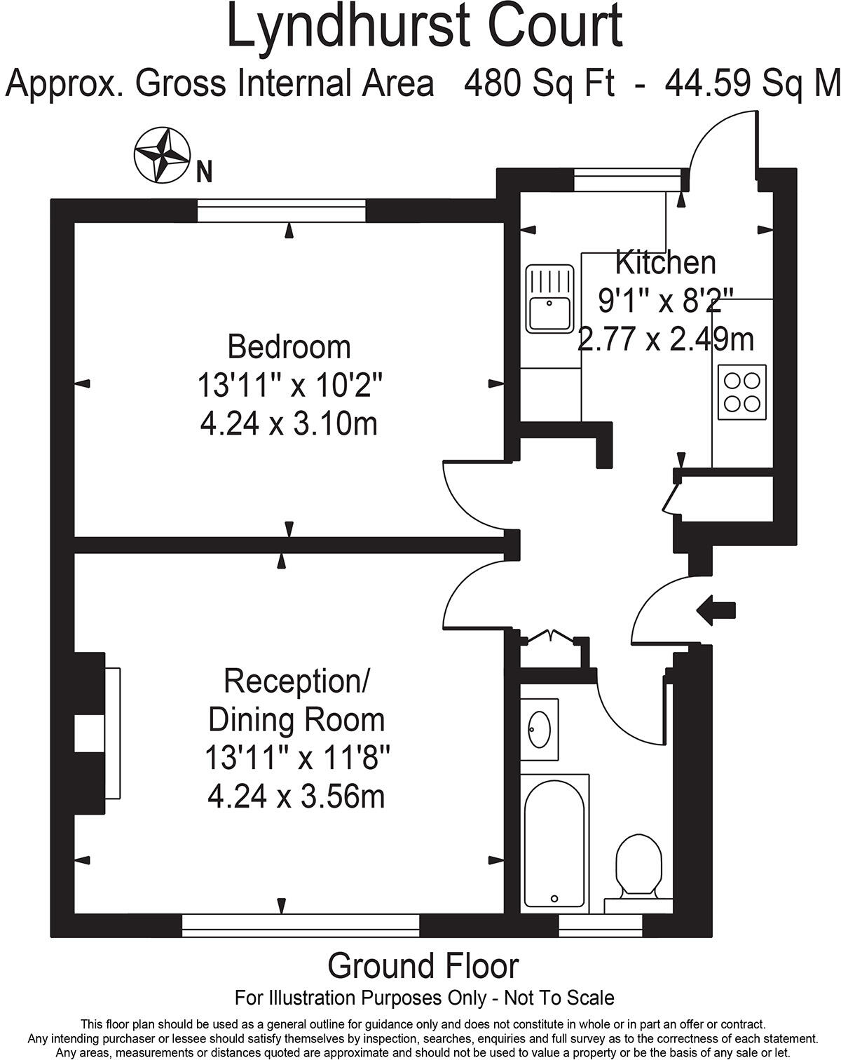 Lyndhurst Court, Churchfields, South Woodford, Redbridge, London floorplan