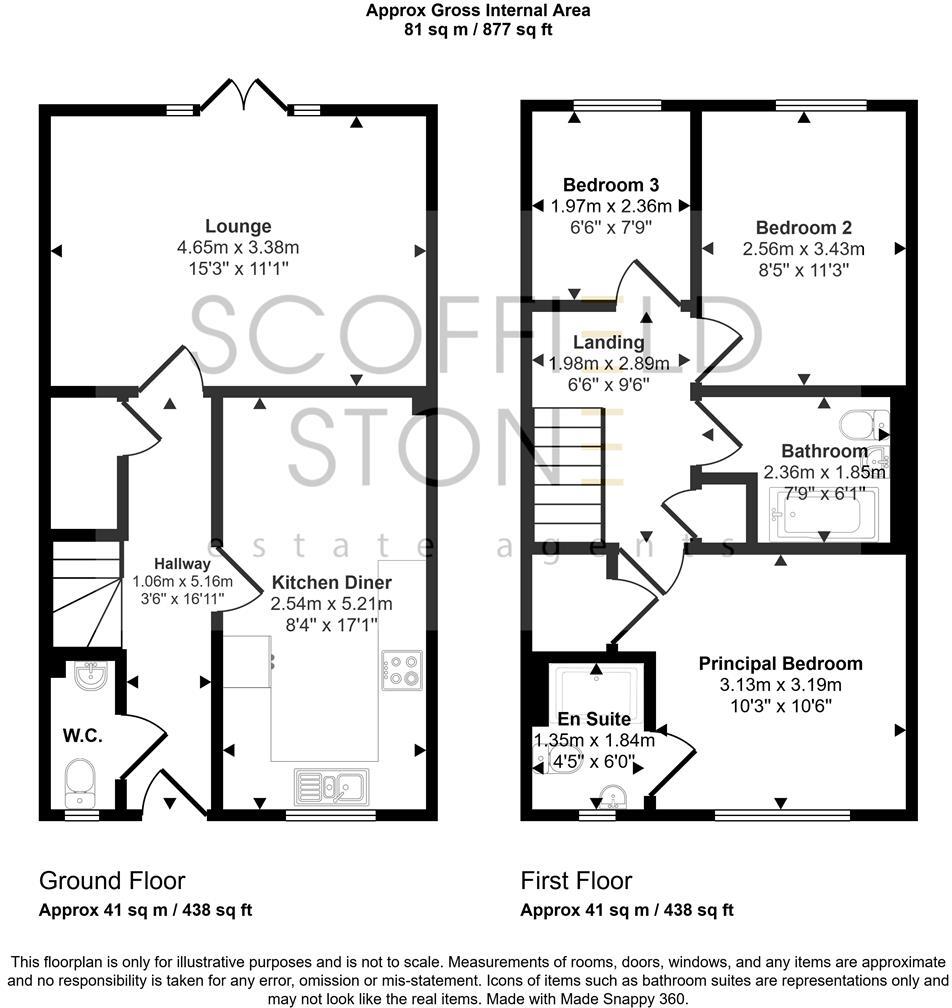 Astley Gardens, Hilton, Derby floorplan
