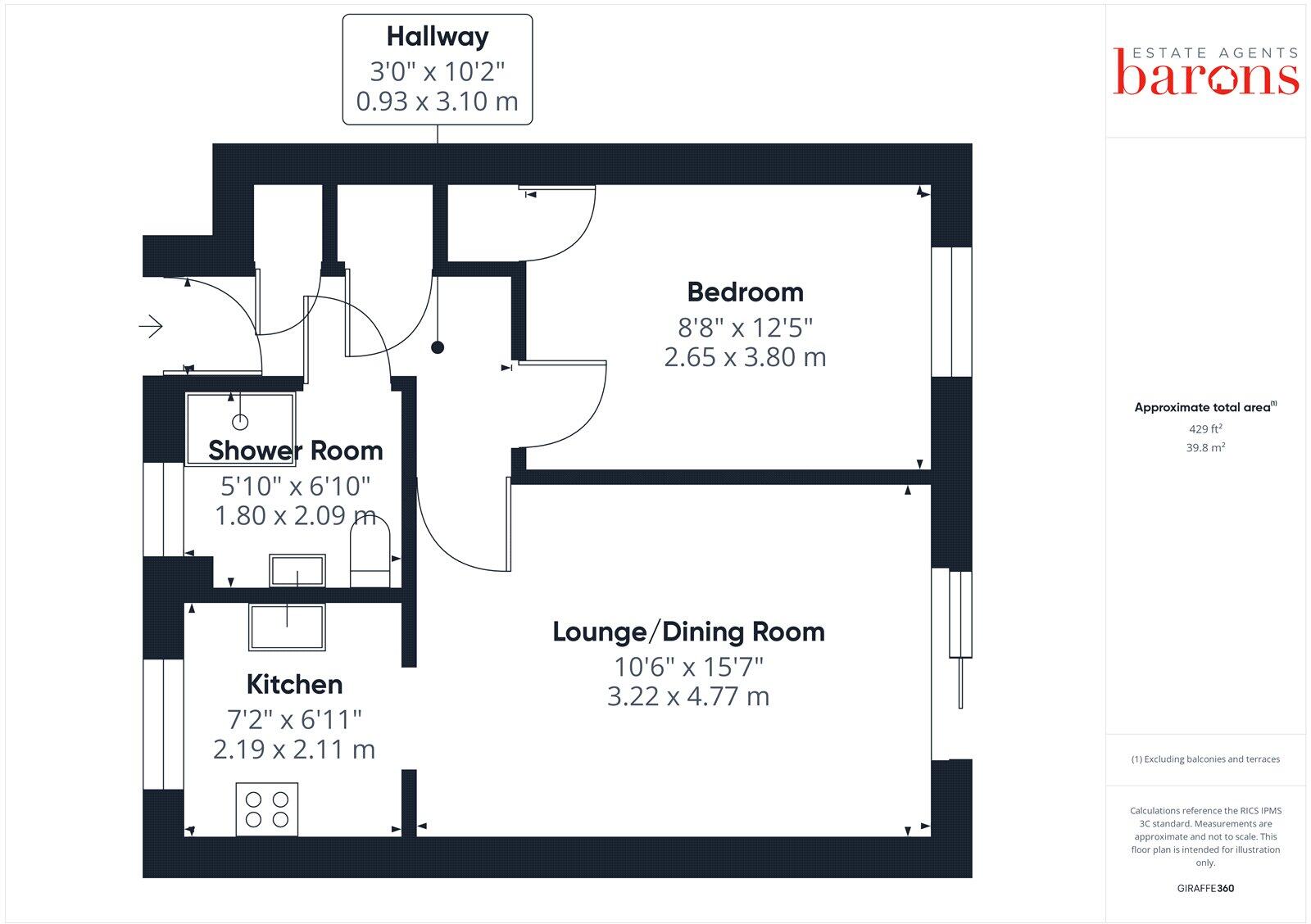Kendal Gardens, Basingstoke, Hampshire, RG22 floorplan