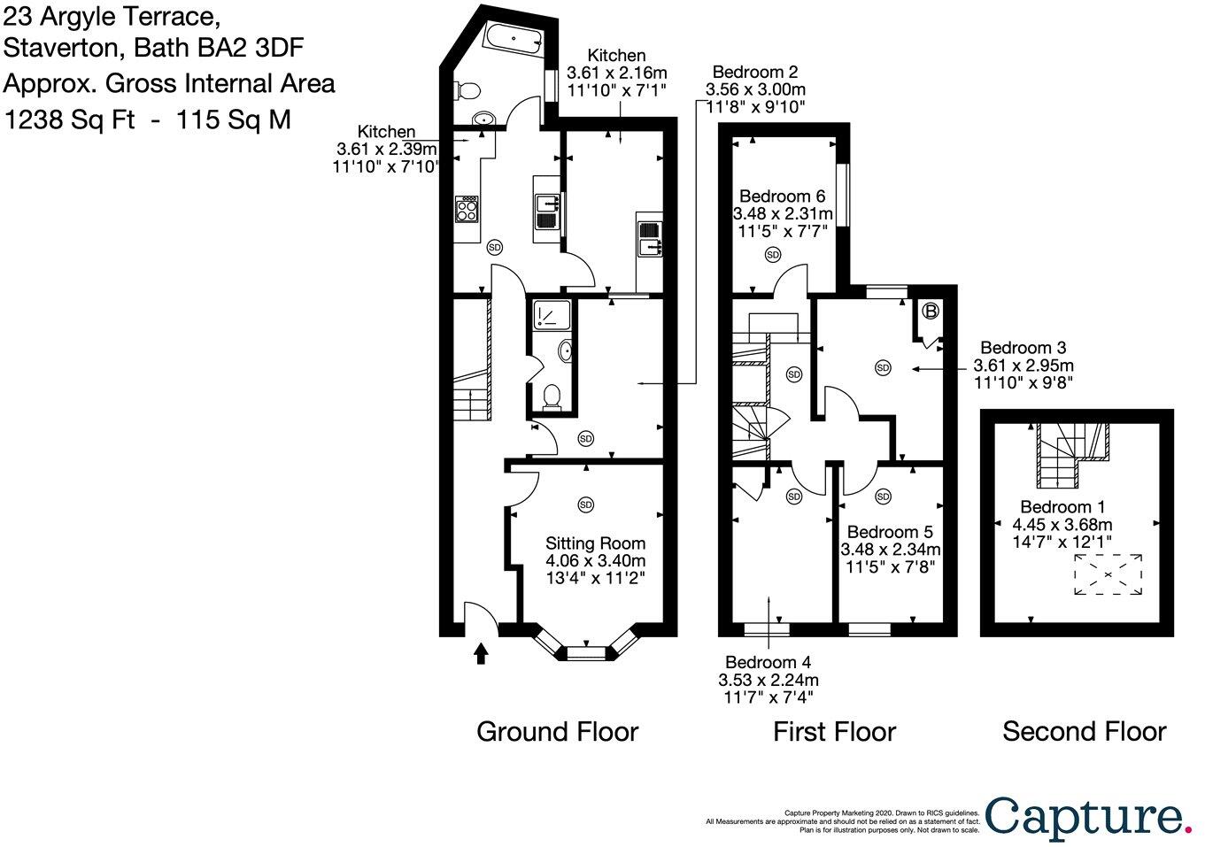 Argyle Terrace, Bath, Somerset, BA2 floorplan
