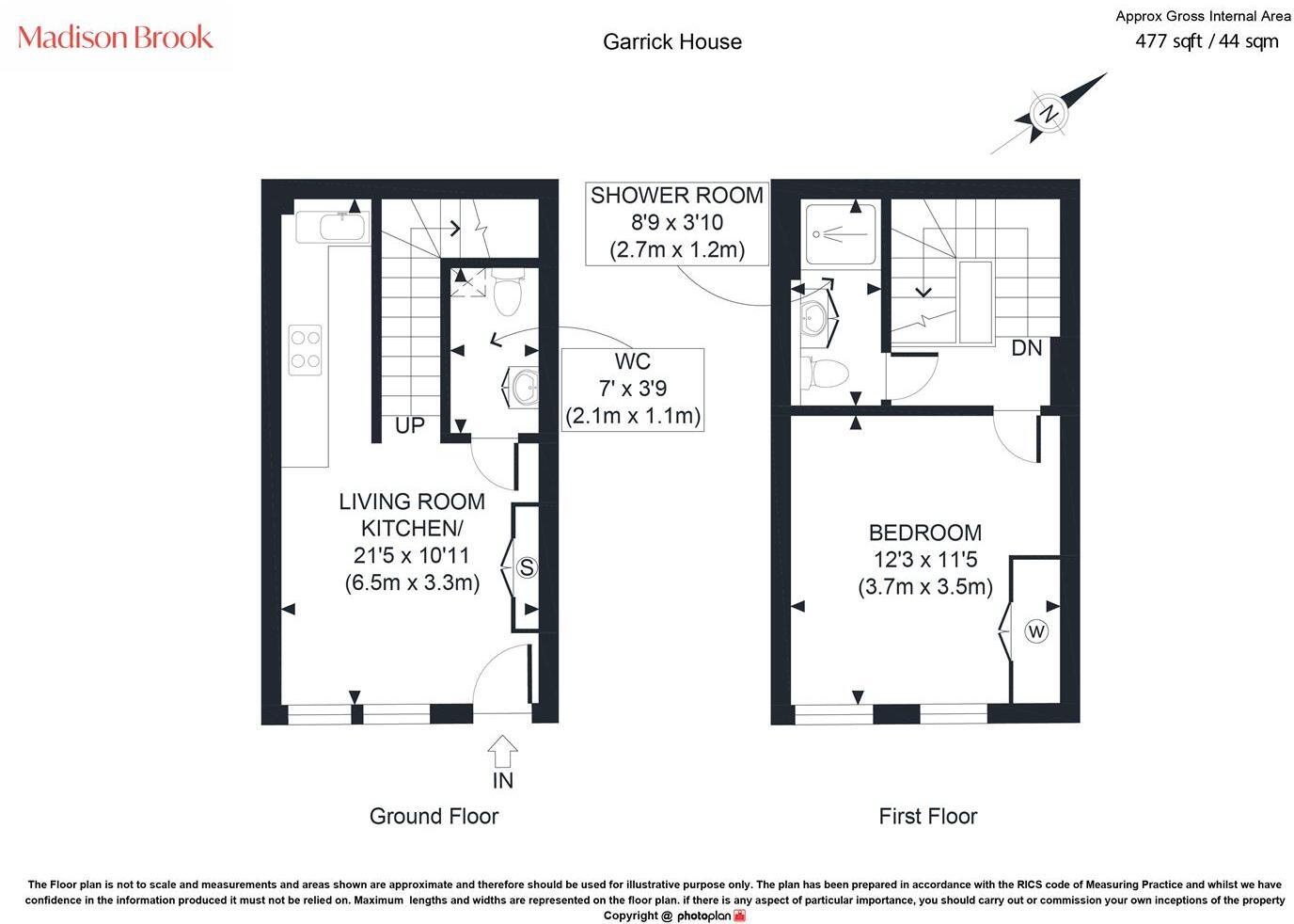 Garrick House, Hampton Hill floorplan