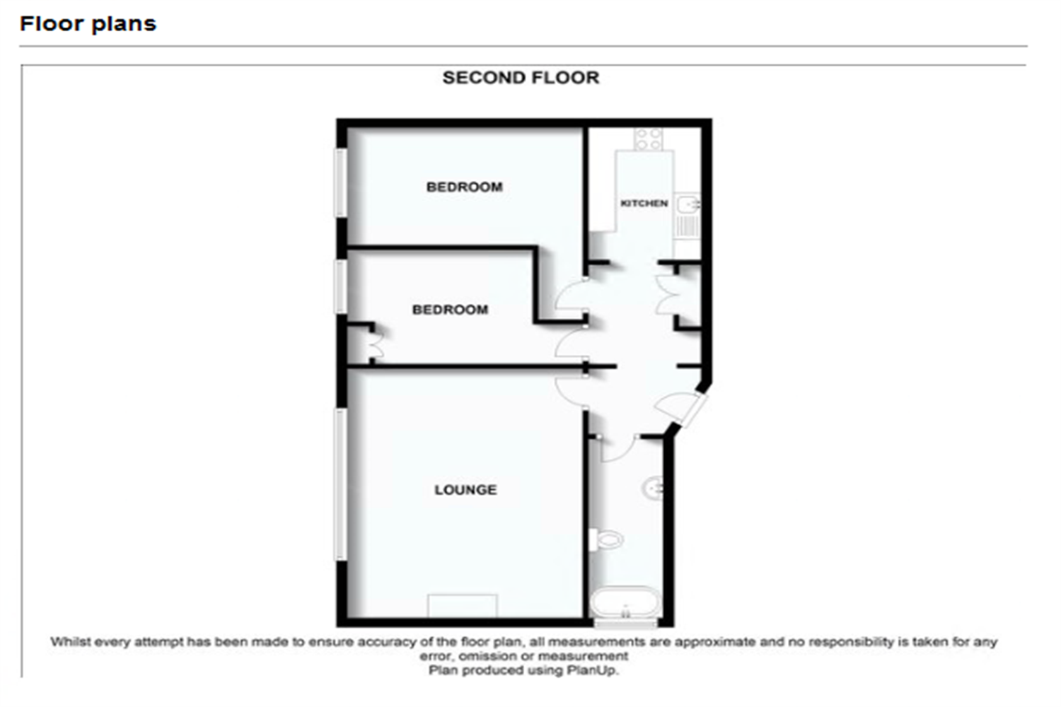 1 bedroom Semi Detached Flat in Clifton floorplan
