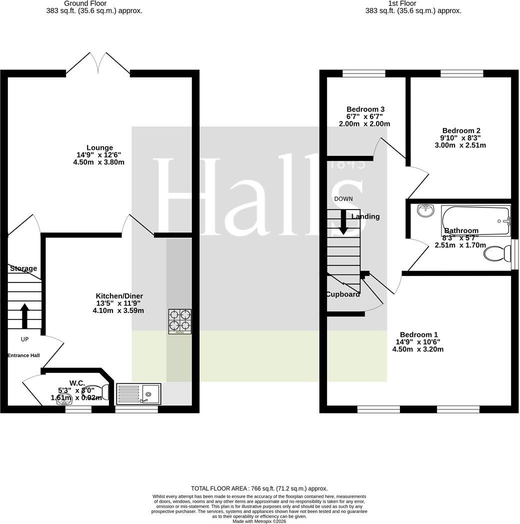 Bridle Walk, Donnington, Telford floorplan