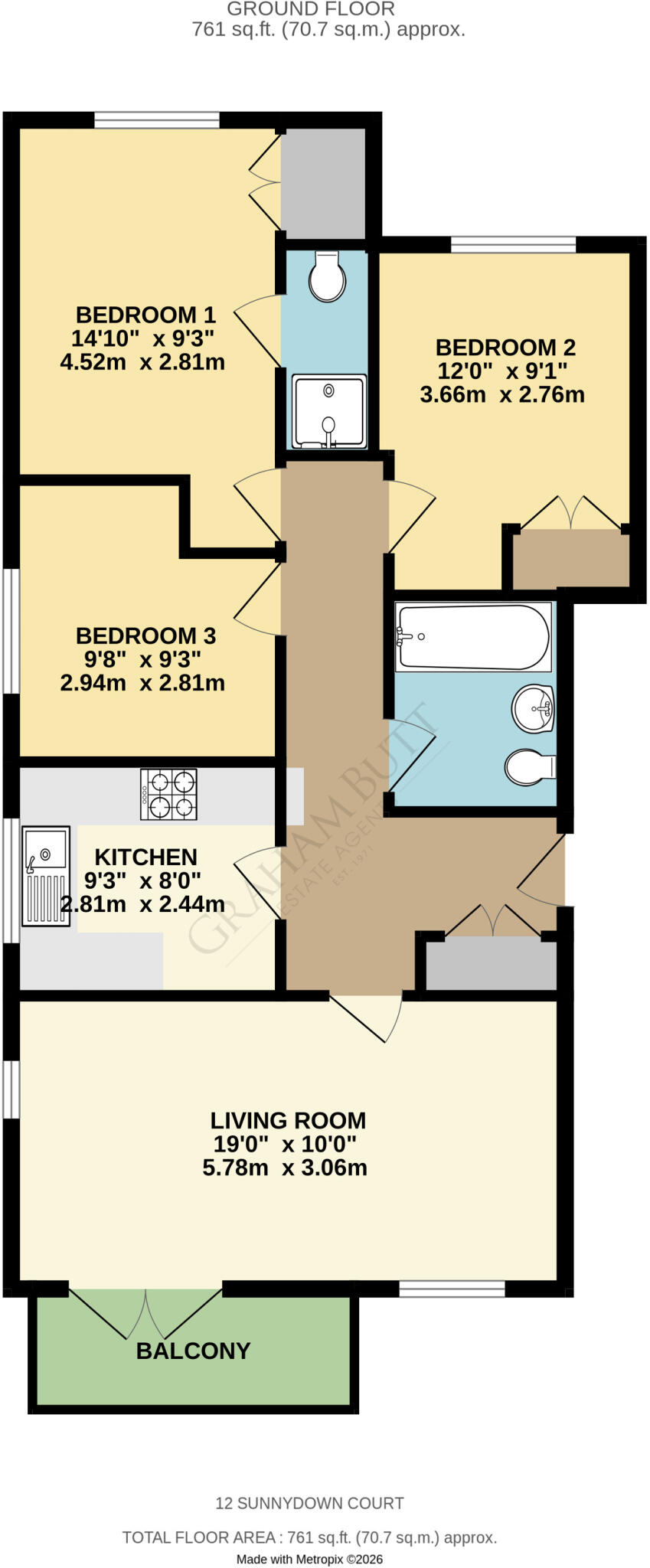 Hendon Avenue, Rustington, Littlehampton, West Sussex floorplan