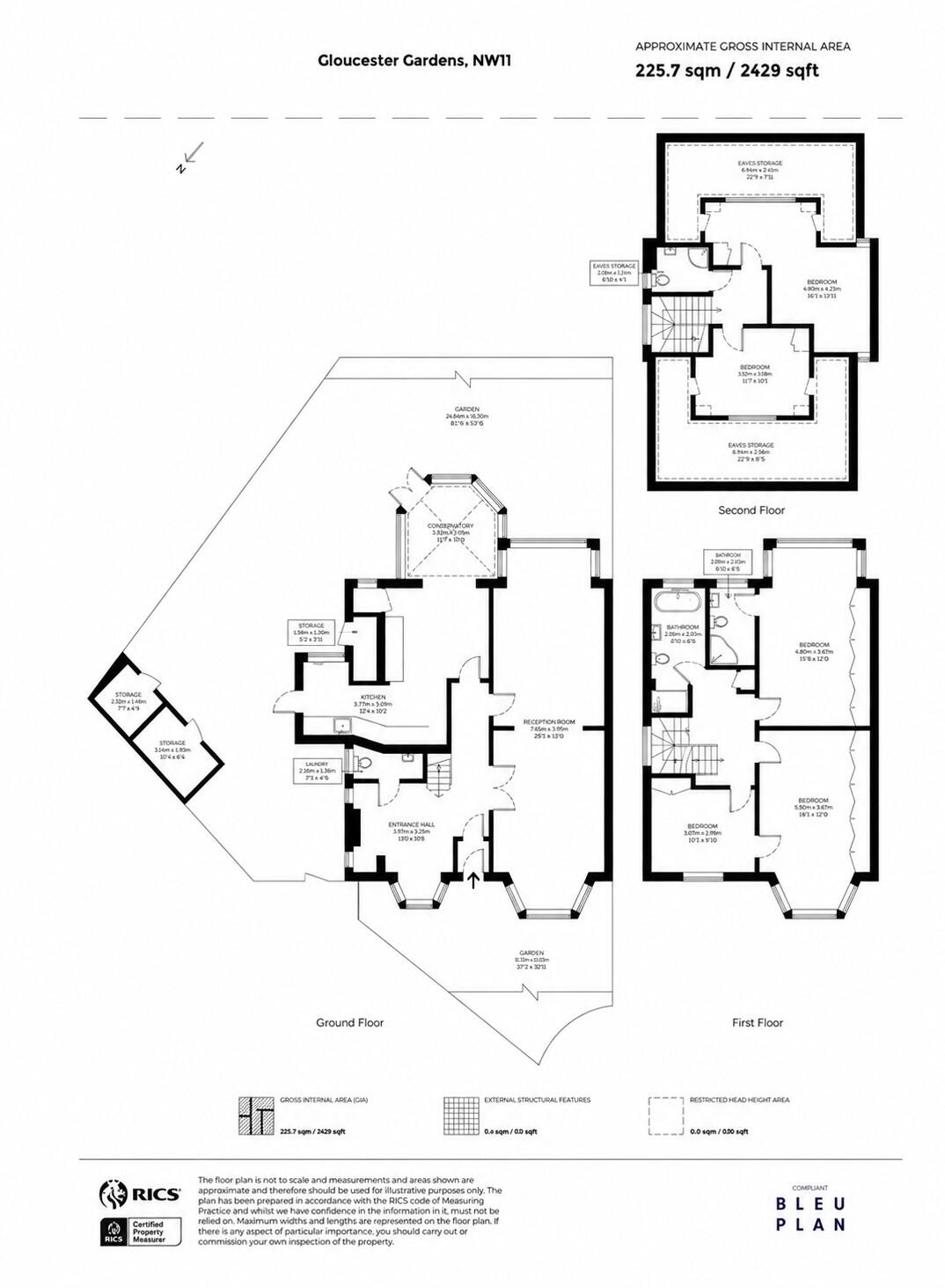 Gloucester Gardens, LONDON, NW11 9AB floorplan