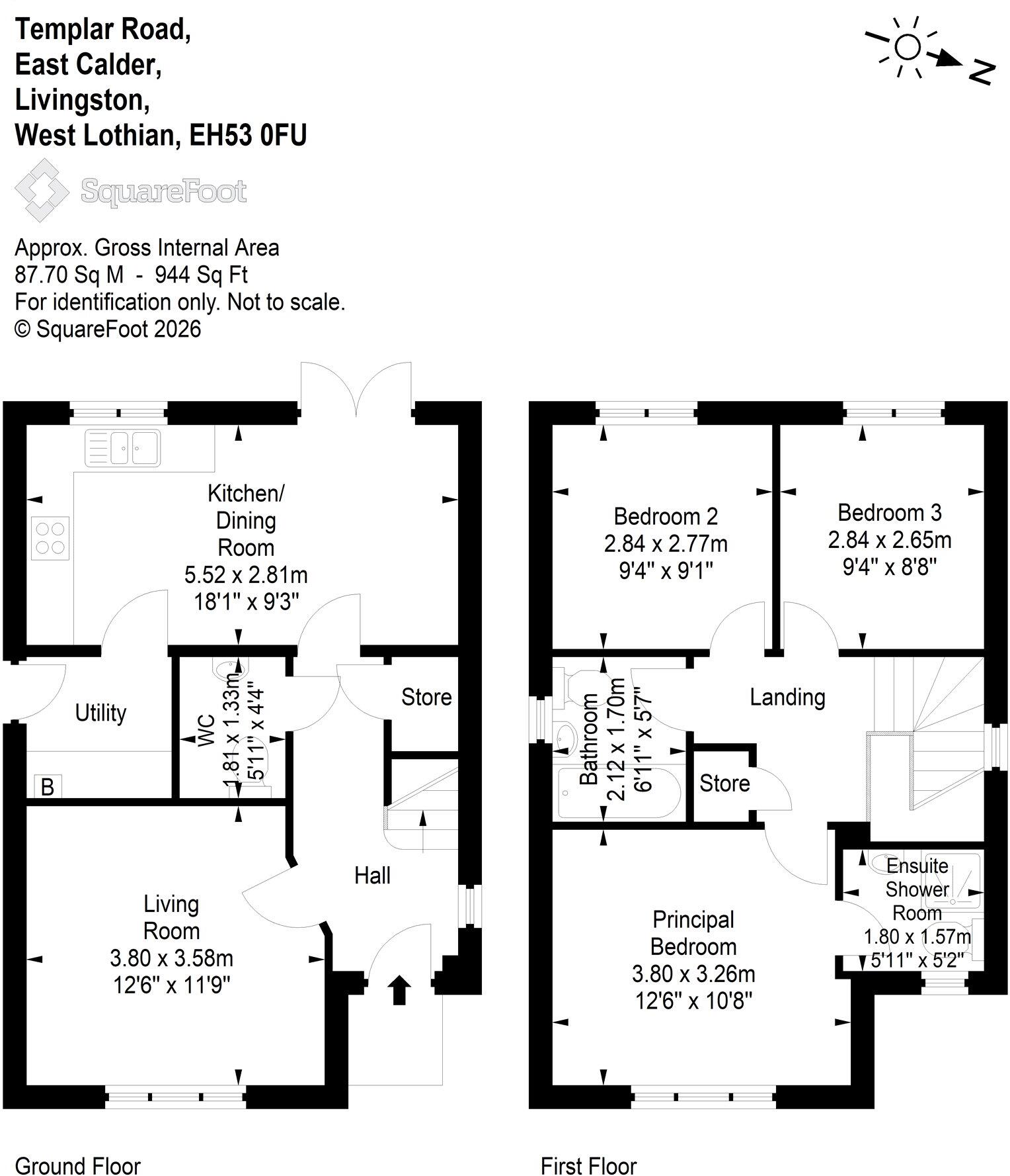 Templar Road, East Calder, Livingston, West Lothian, EH53 floorplan