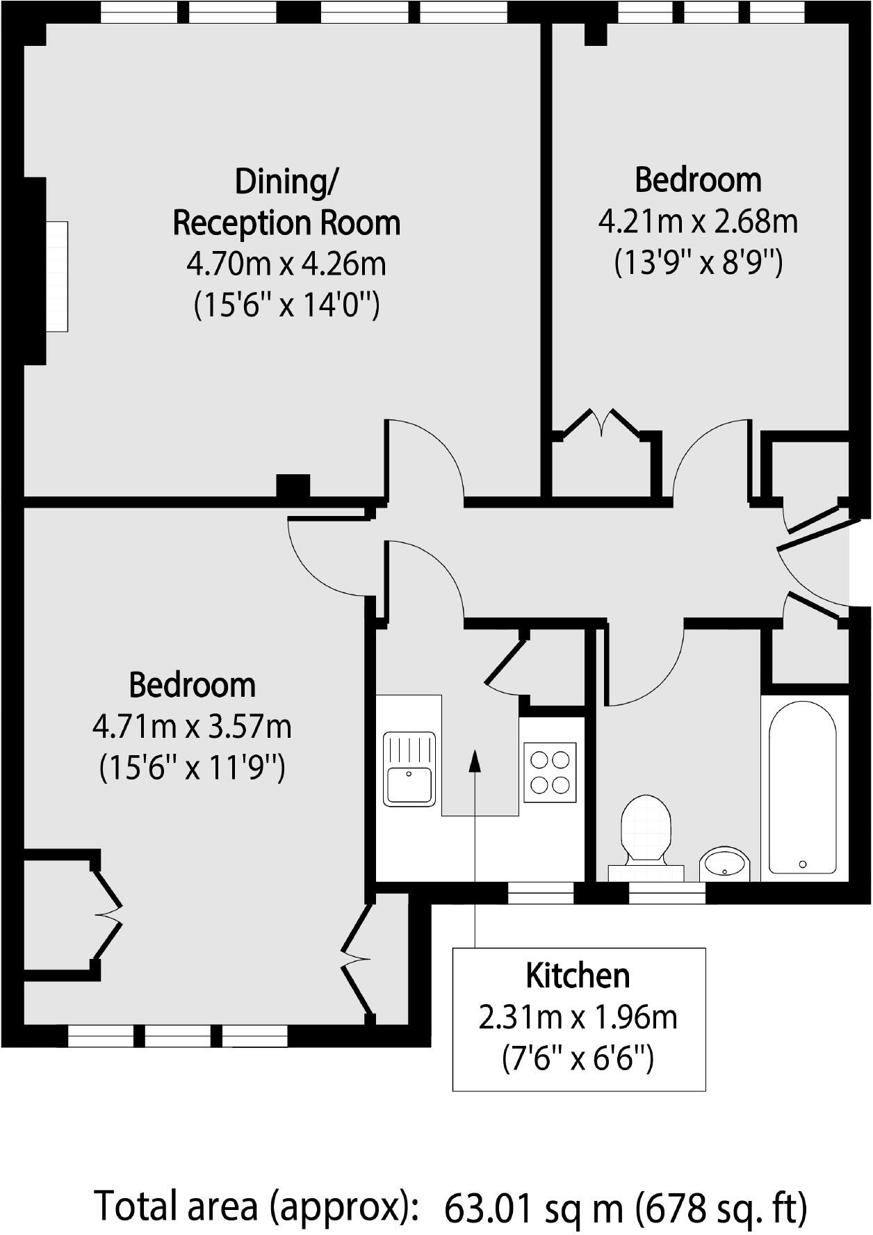 Hyde Park Square, Hyde Park floorplan