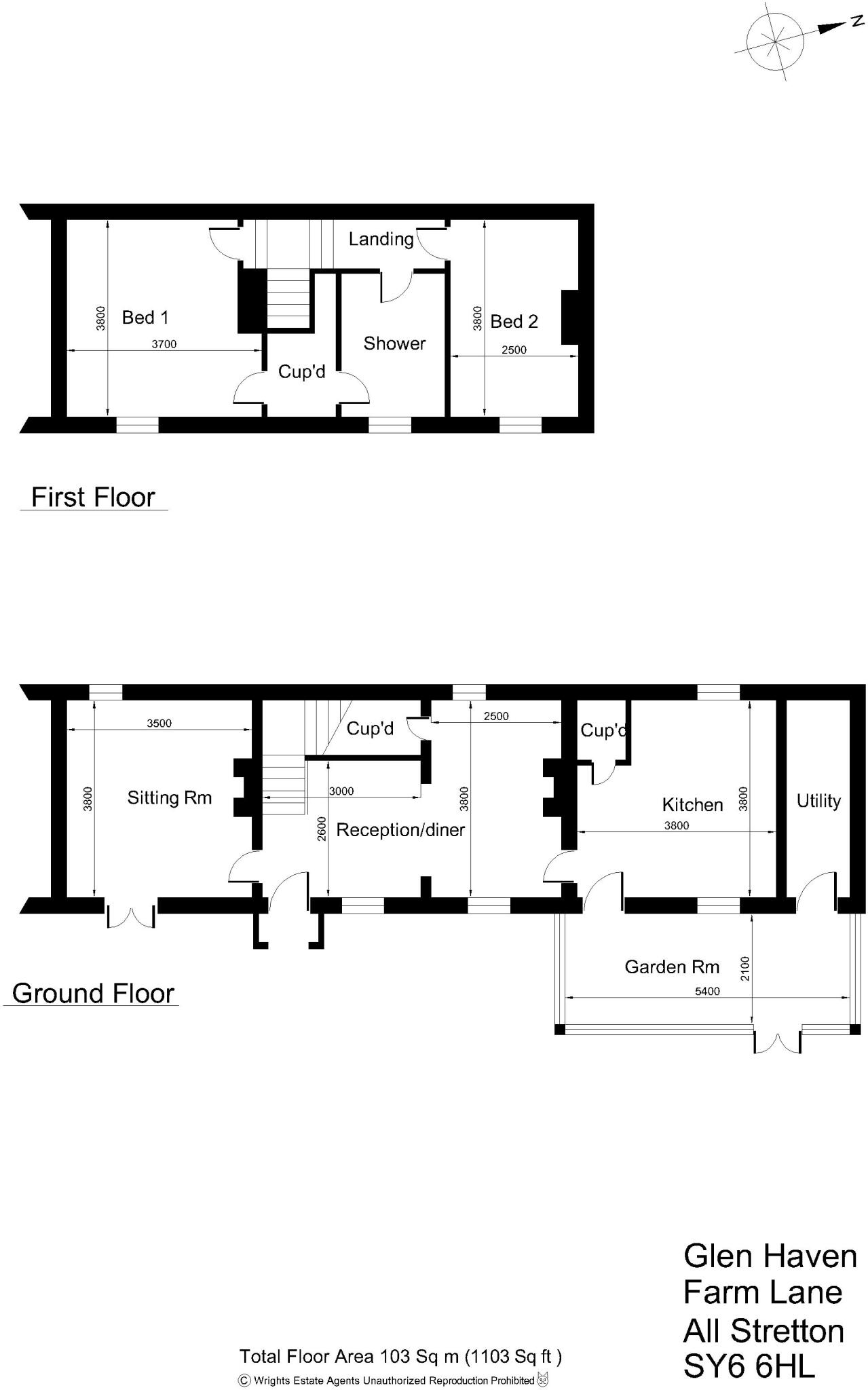 Glenhaven, Farm Lane, All Stretton, Shropshire floorplan
