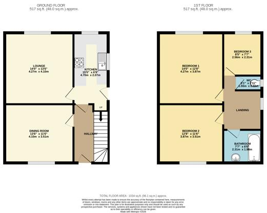 Amos Avenue, Manchester floorplan