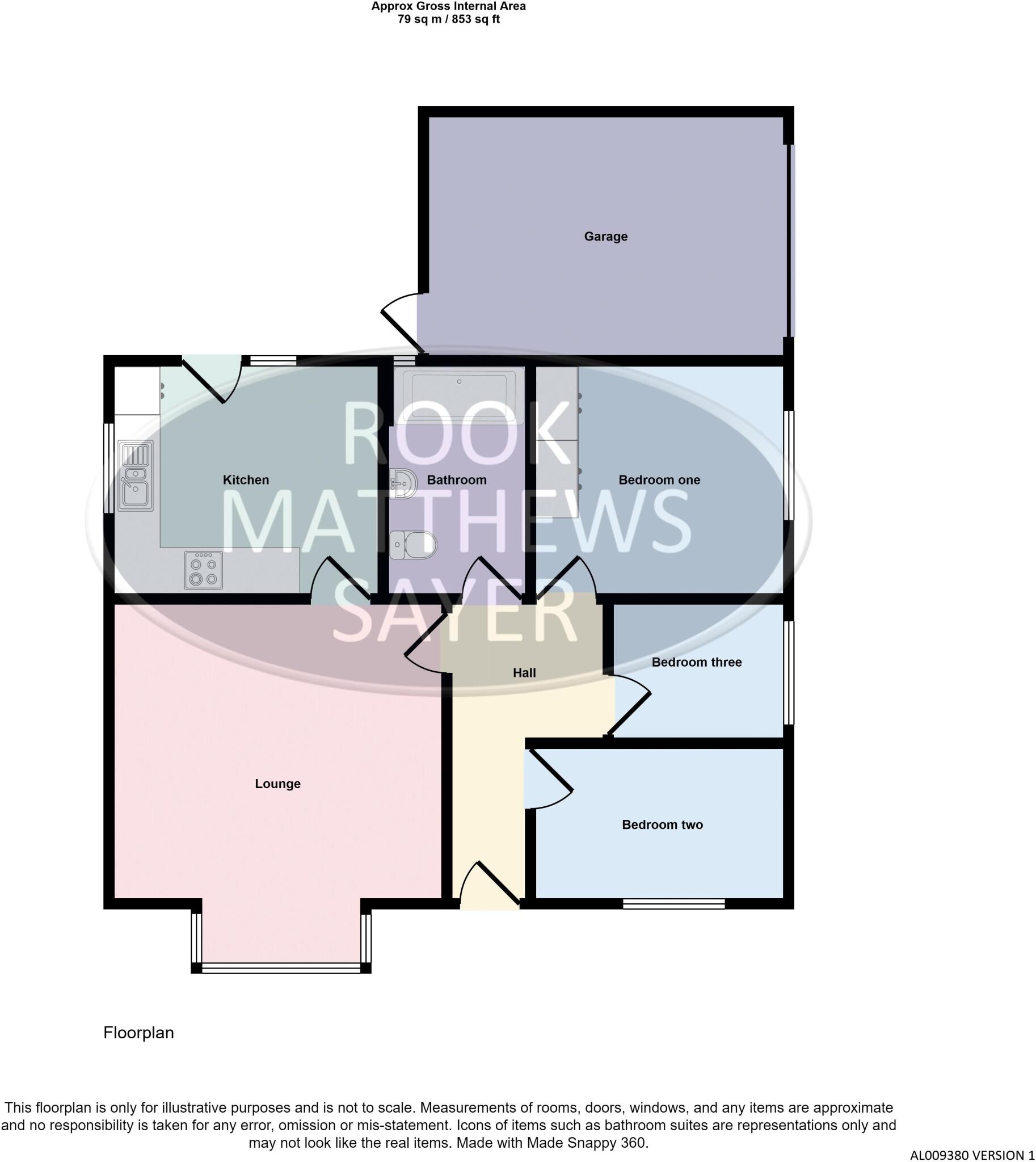 Clive Gardens, Alnwick floorplan