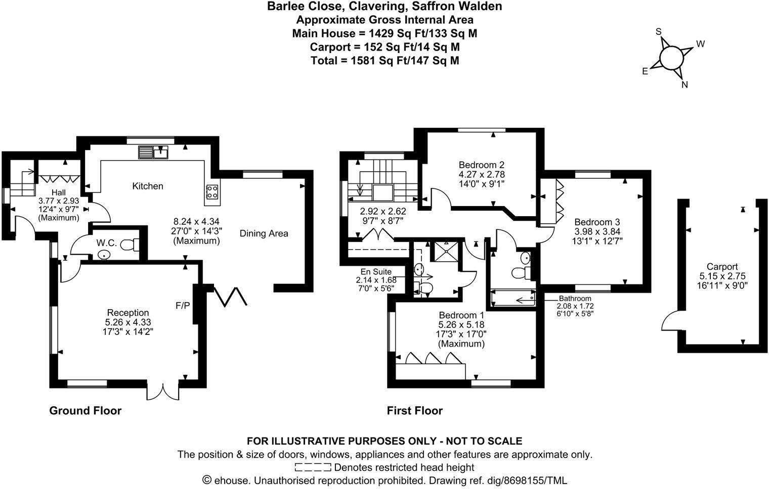 Barlee Close, Clavering, Saffron Walden, CB11 4SN floorplan