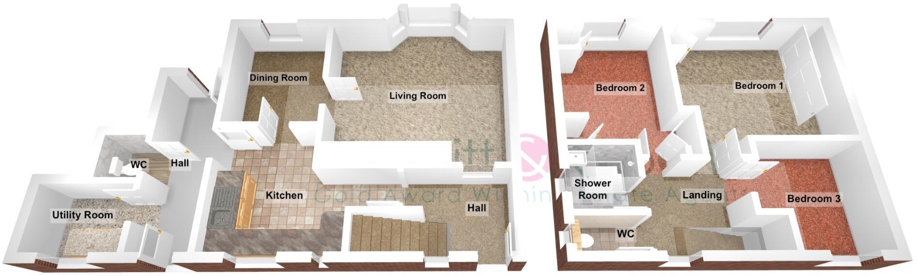 East Lea, Thornley, Durham, DH6 3ED floorplan