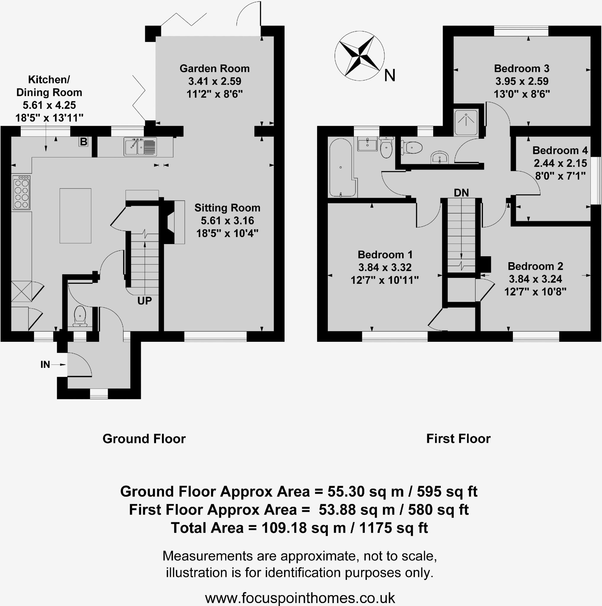 Western Crescent, Banbury - Greatly Extended floorplan