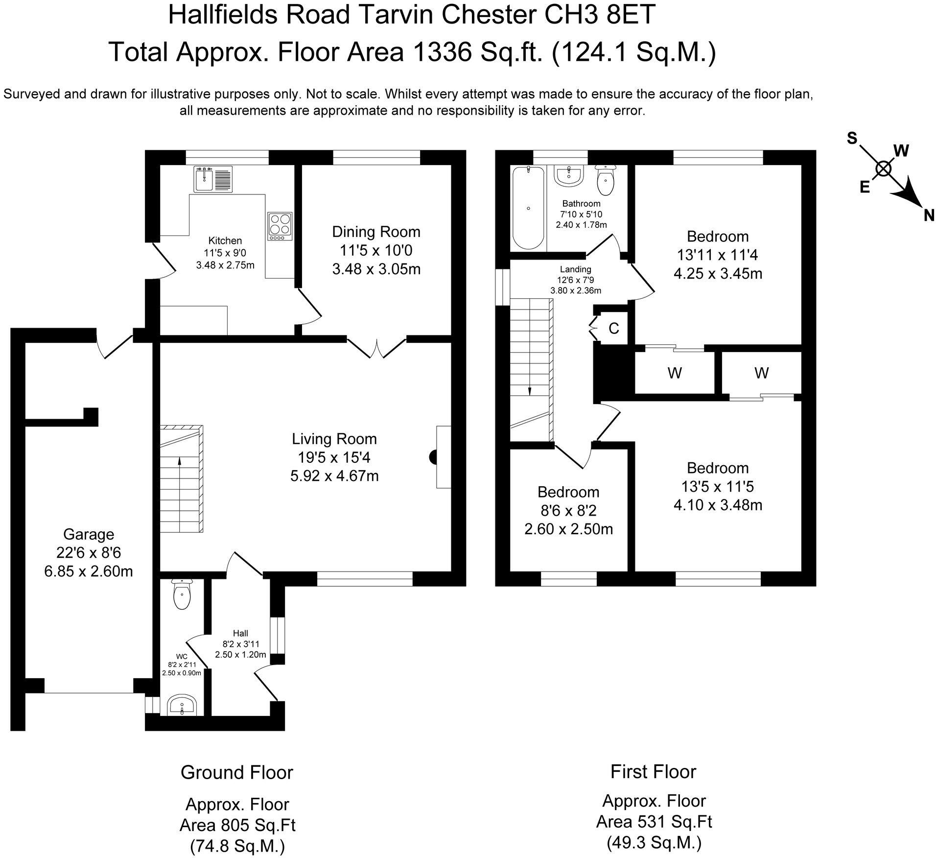 Hallfields Road, Tarvin, CH3 floorplan