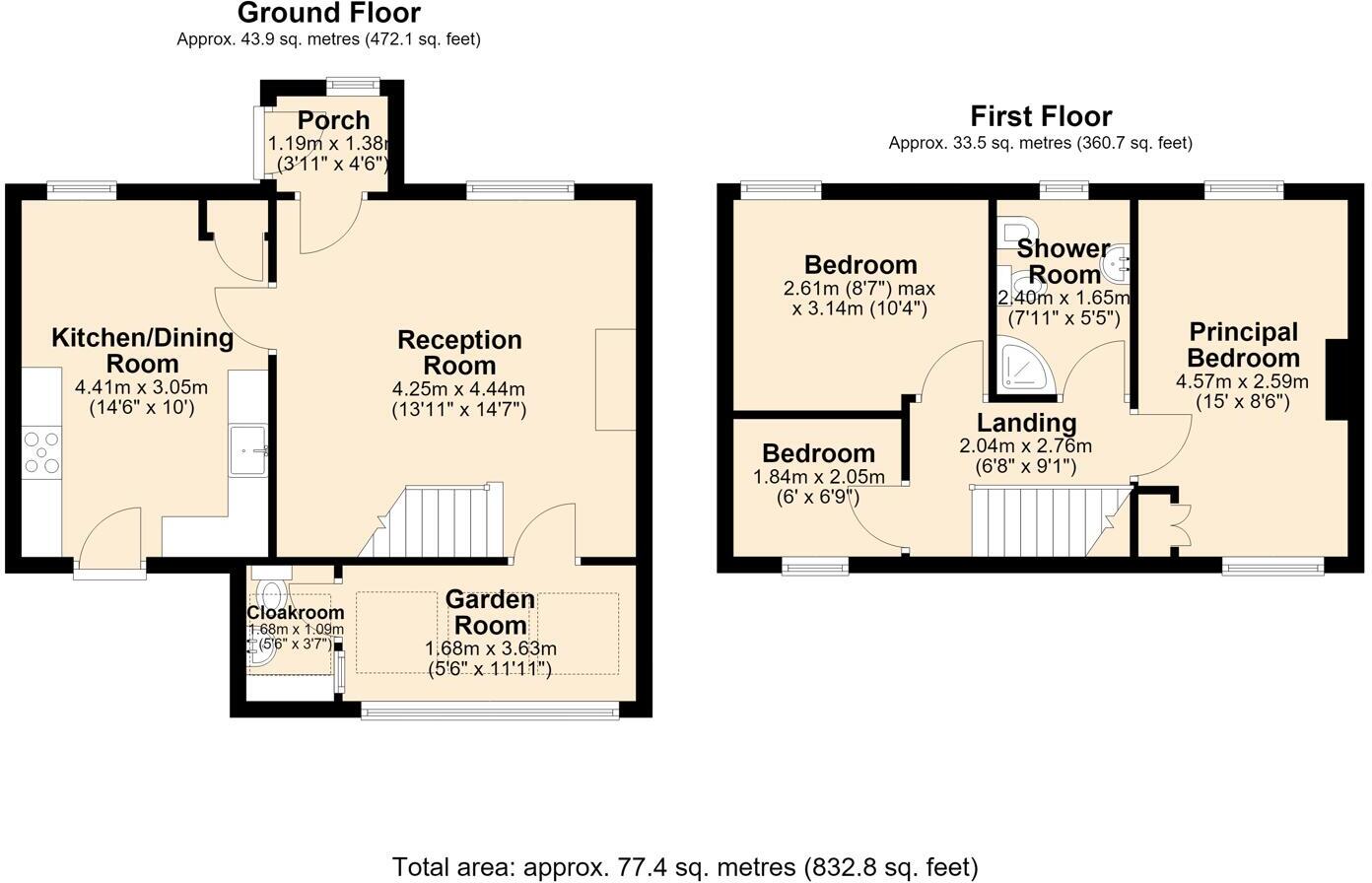 Lower Terrace Road, Tideswell, Buxton floorplan