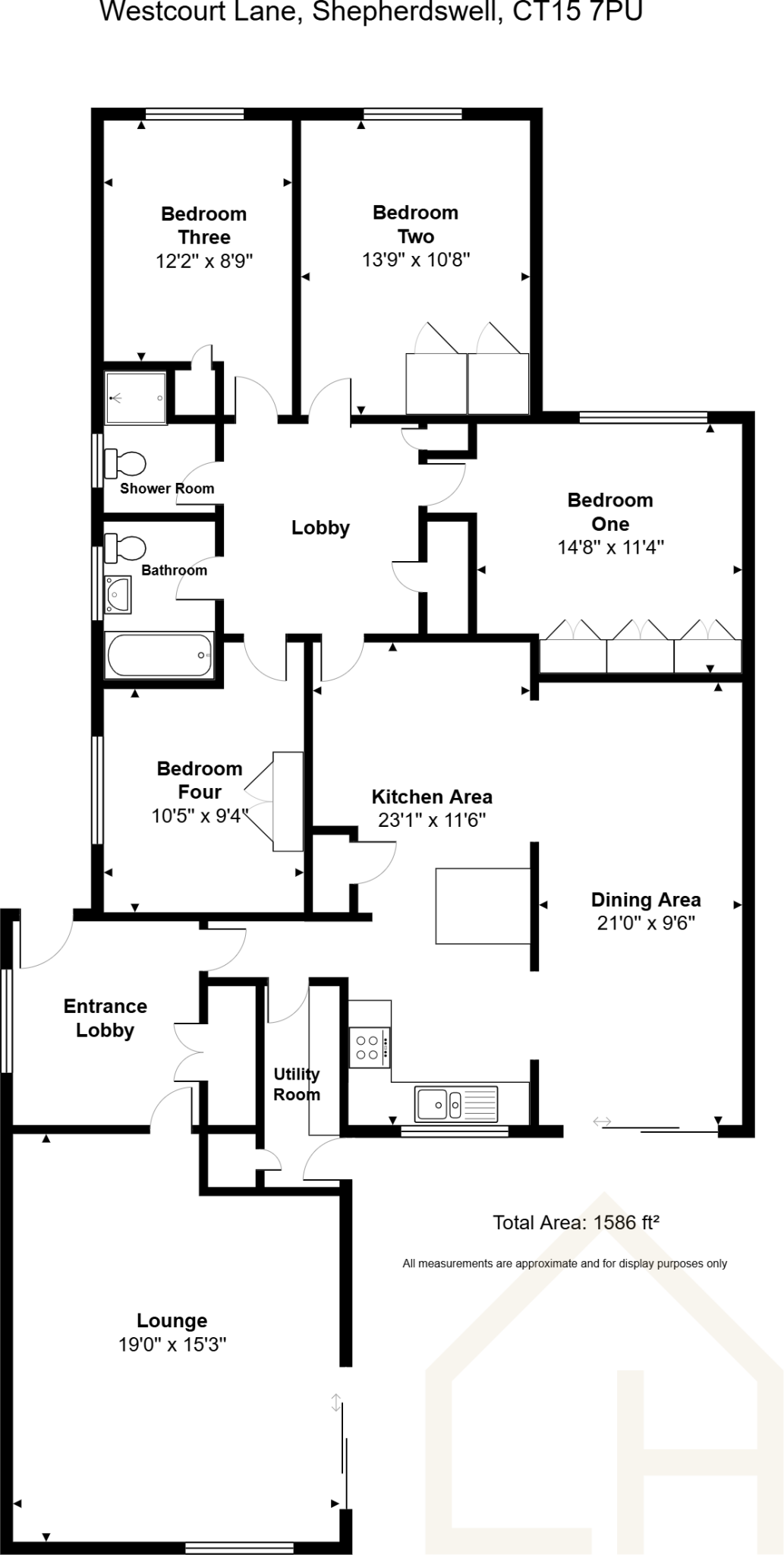 Westcourt Lane, Shepherdswell, Dover, Kent, CT15 7PU floorplan