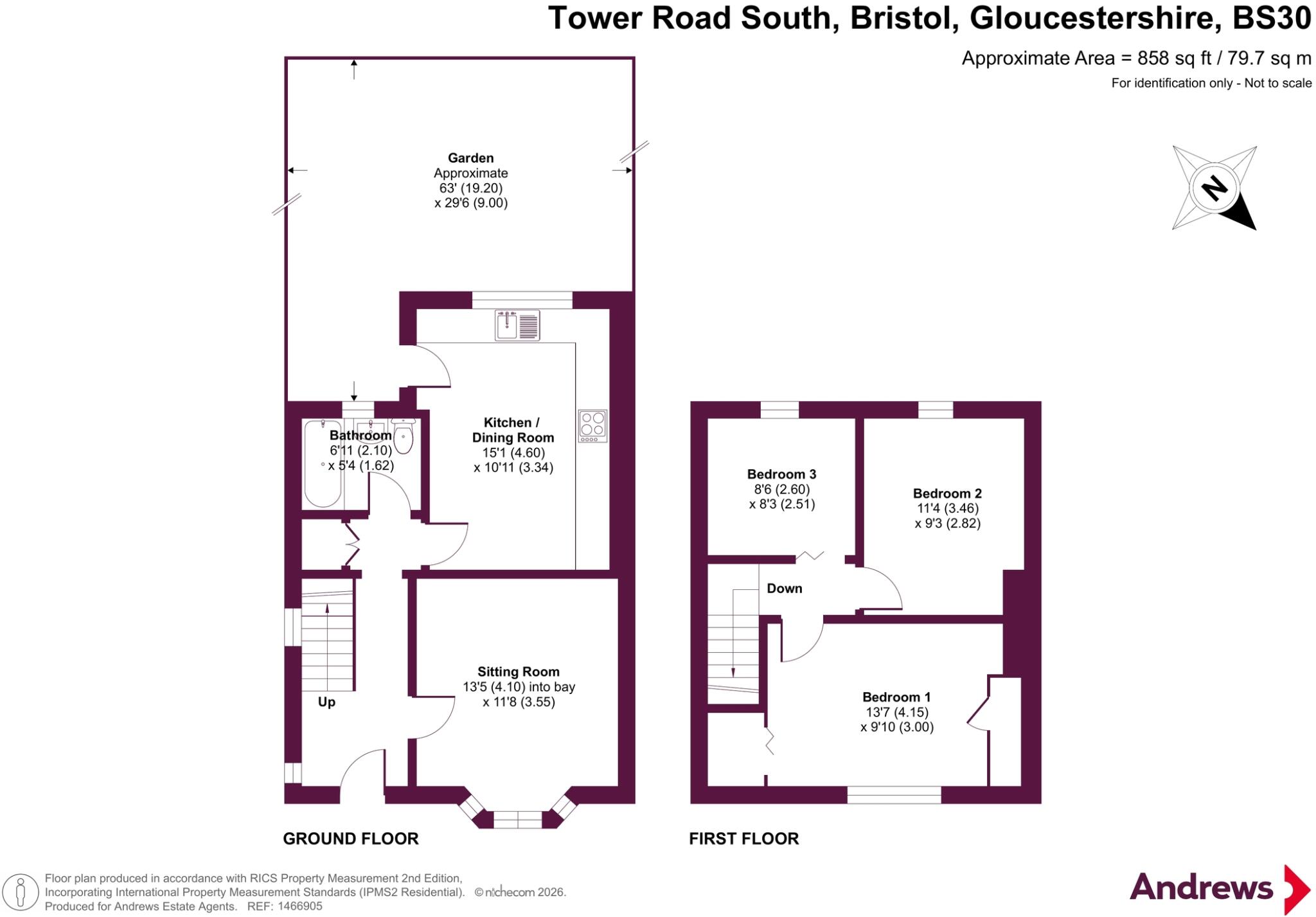Tower Road South, Bristol, Gloucestershire, BS30 floorplan