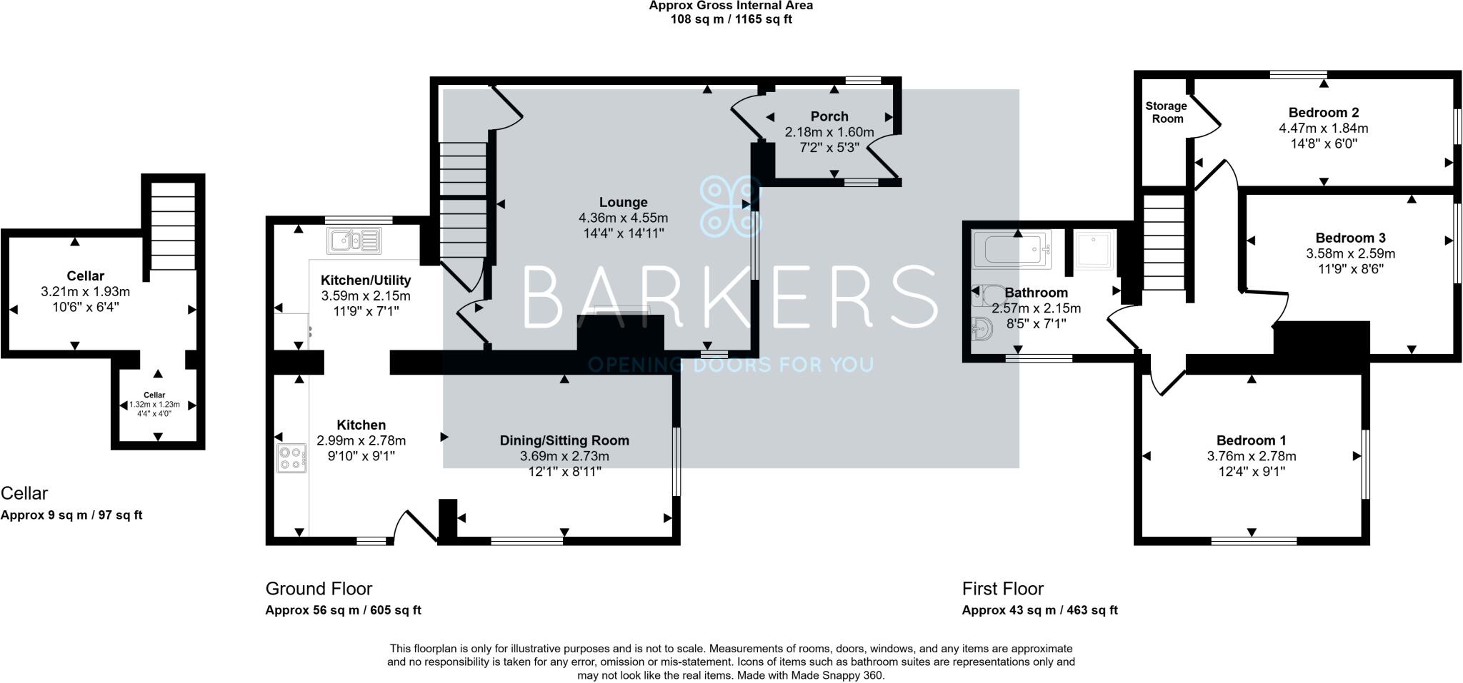 Railway Cottage, Elizabeth Avenue, Wyke floorplan