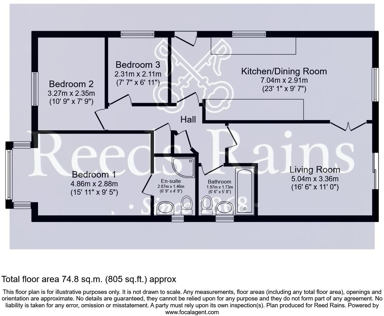 Cemetery Road, Hemsworth, Pontefract, West Yorkshire, WF9 floorplan