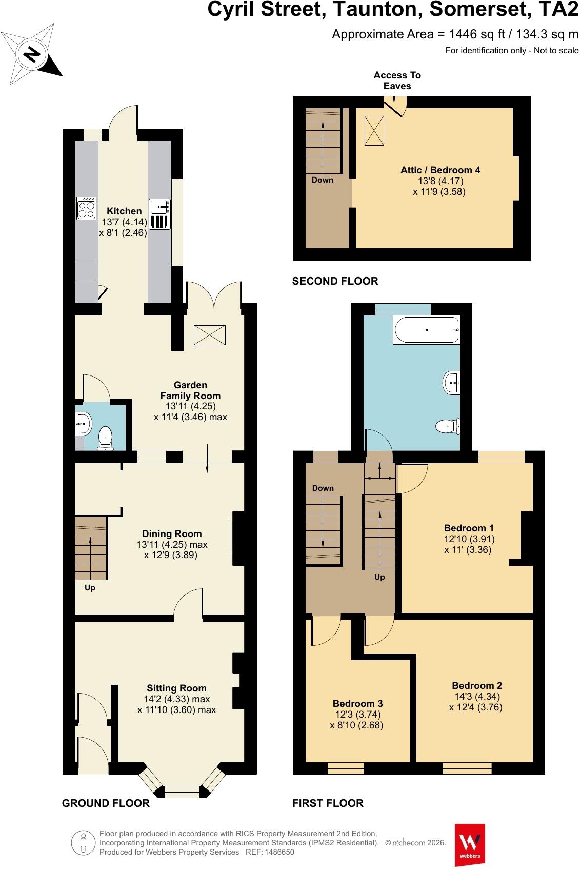 Cyril Street, Taunton, Somerset, TA2 floorplan