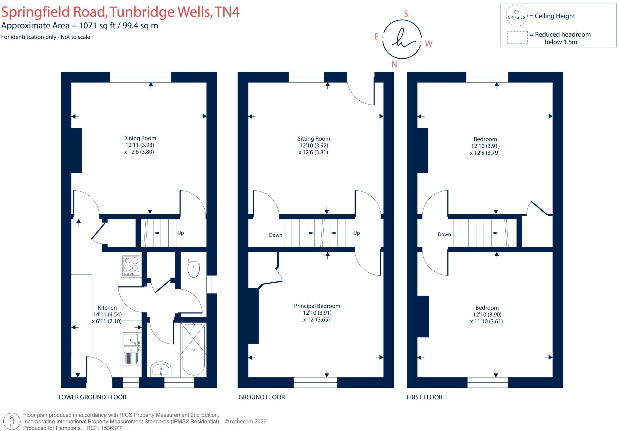 Springfield Road Southborough TN4 floorplan