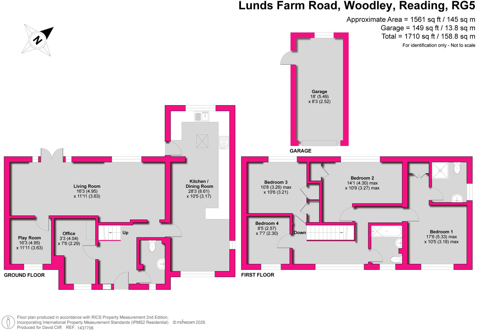 Lunds Farm Road, Woodley, Reading, Berkshire, RG5 floorplan