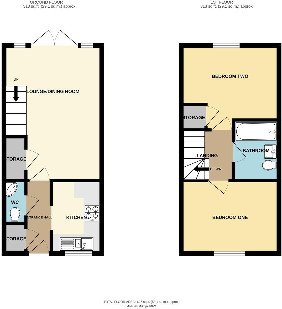 Keats Meadow, Ledbury, HR8 floorplan