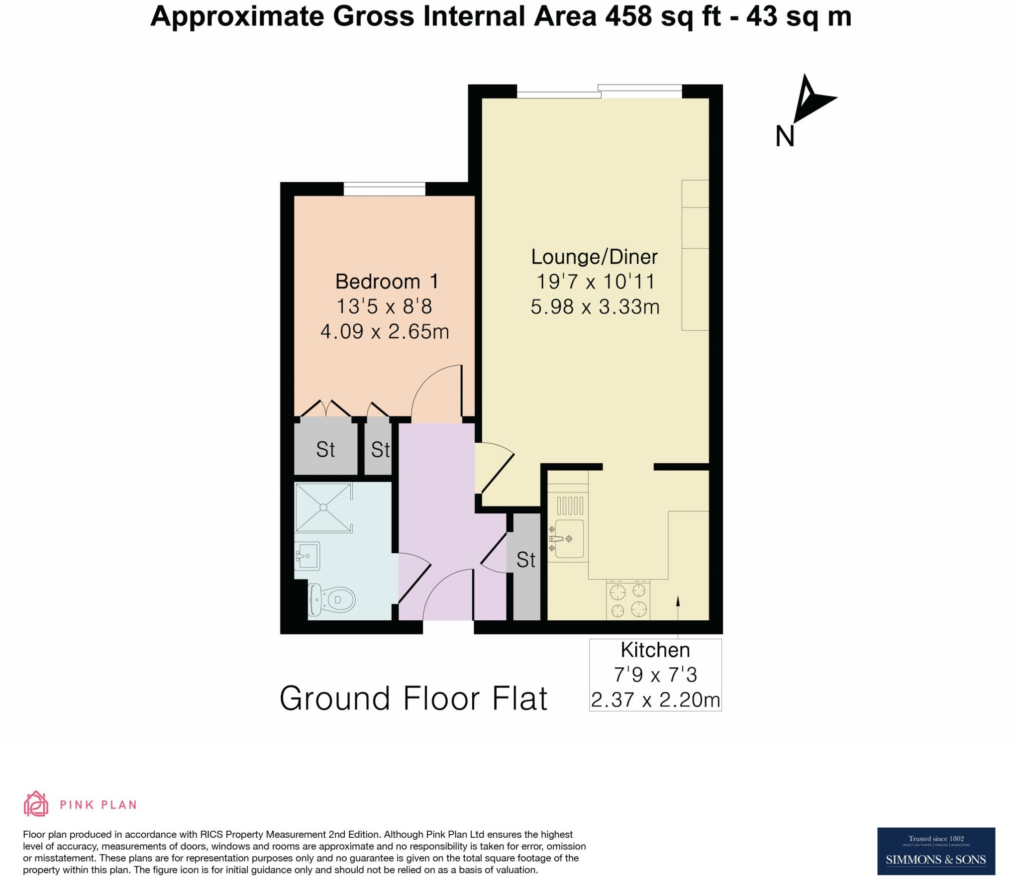 Retirement Apartment - Trinity Court, Marlow floorplan