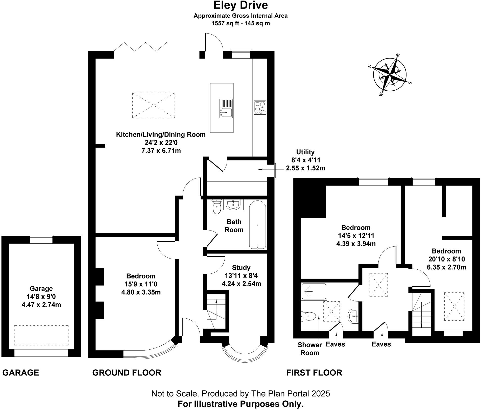 Eley Drive, Rottingdean, Brighton, East Sussex, BN2 floorplan