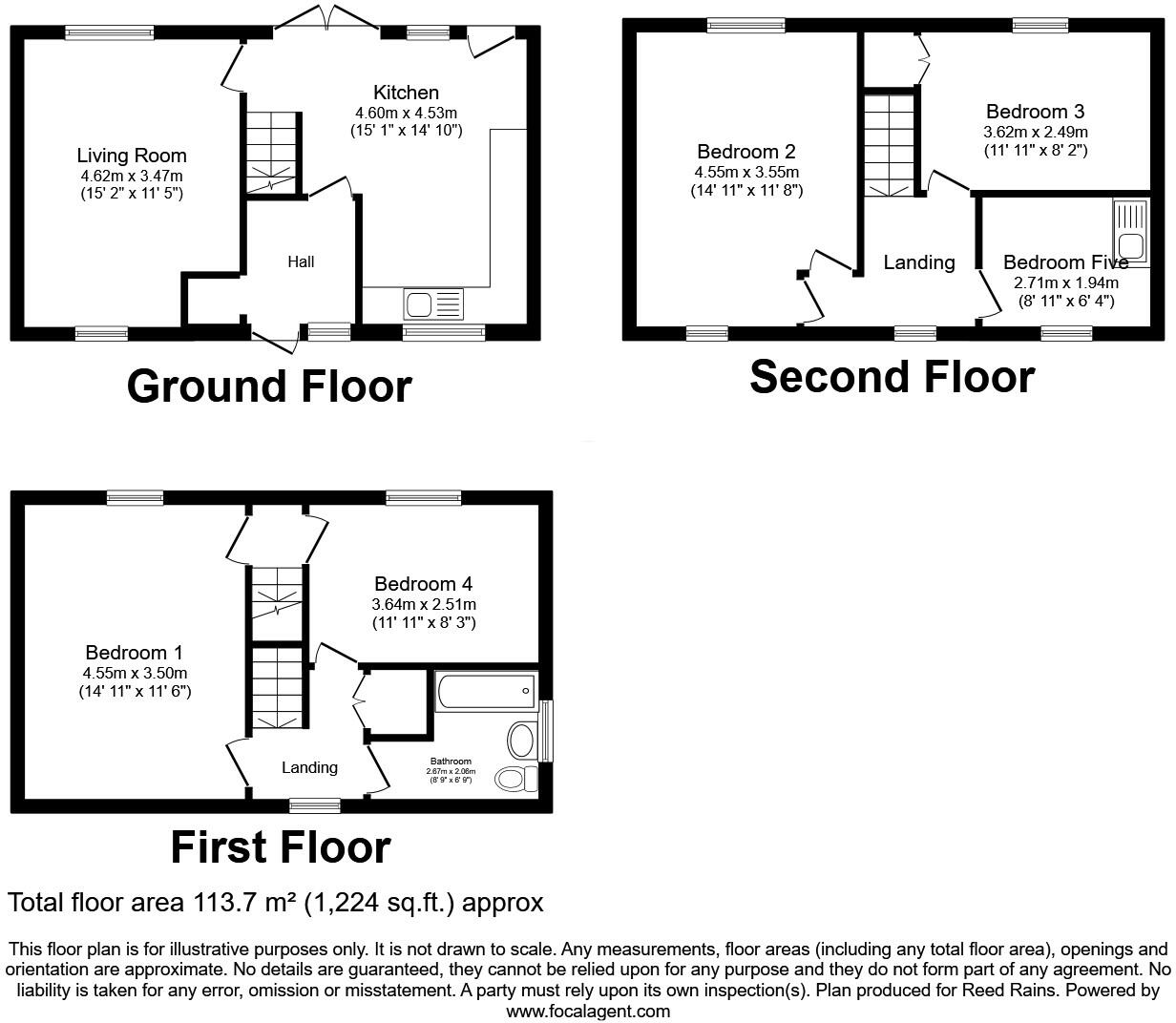 Stroud Crescent West, Bransholme, Hull, HU7 floorplan