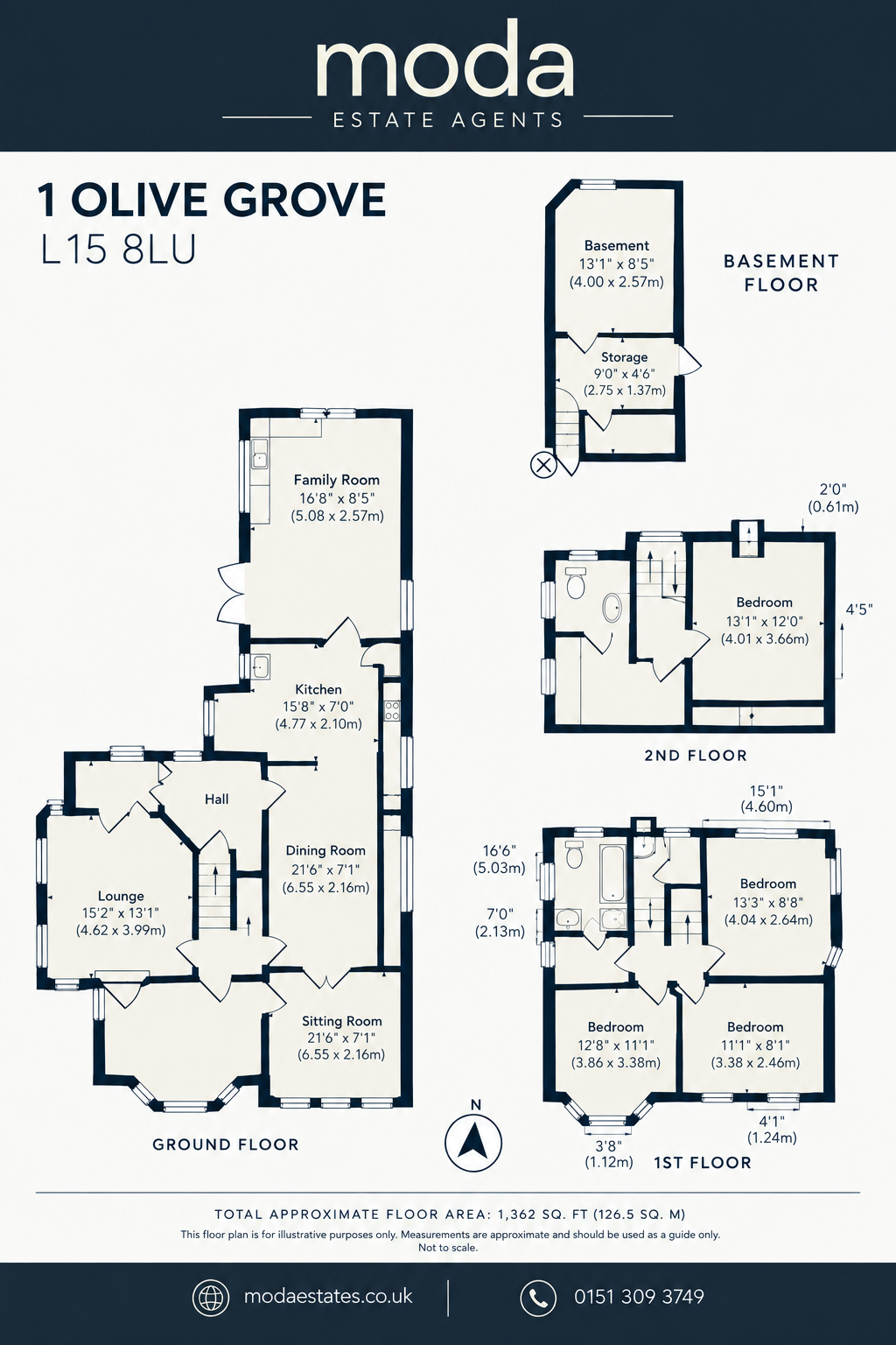 1, Olive Grove, Wavertree, Liverpool, L15 8LU floorplan