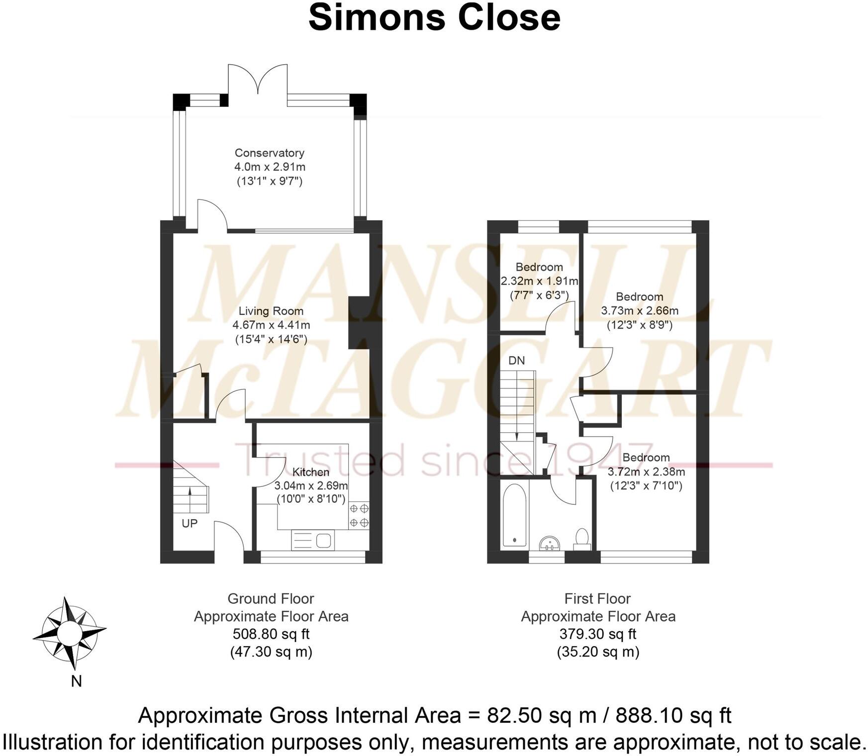 Simons Close, Crowborough, TN6 floorplan