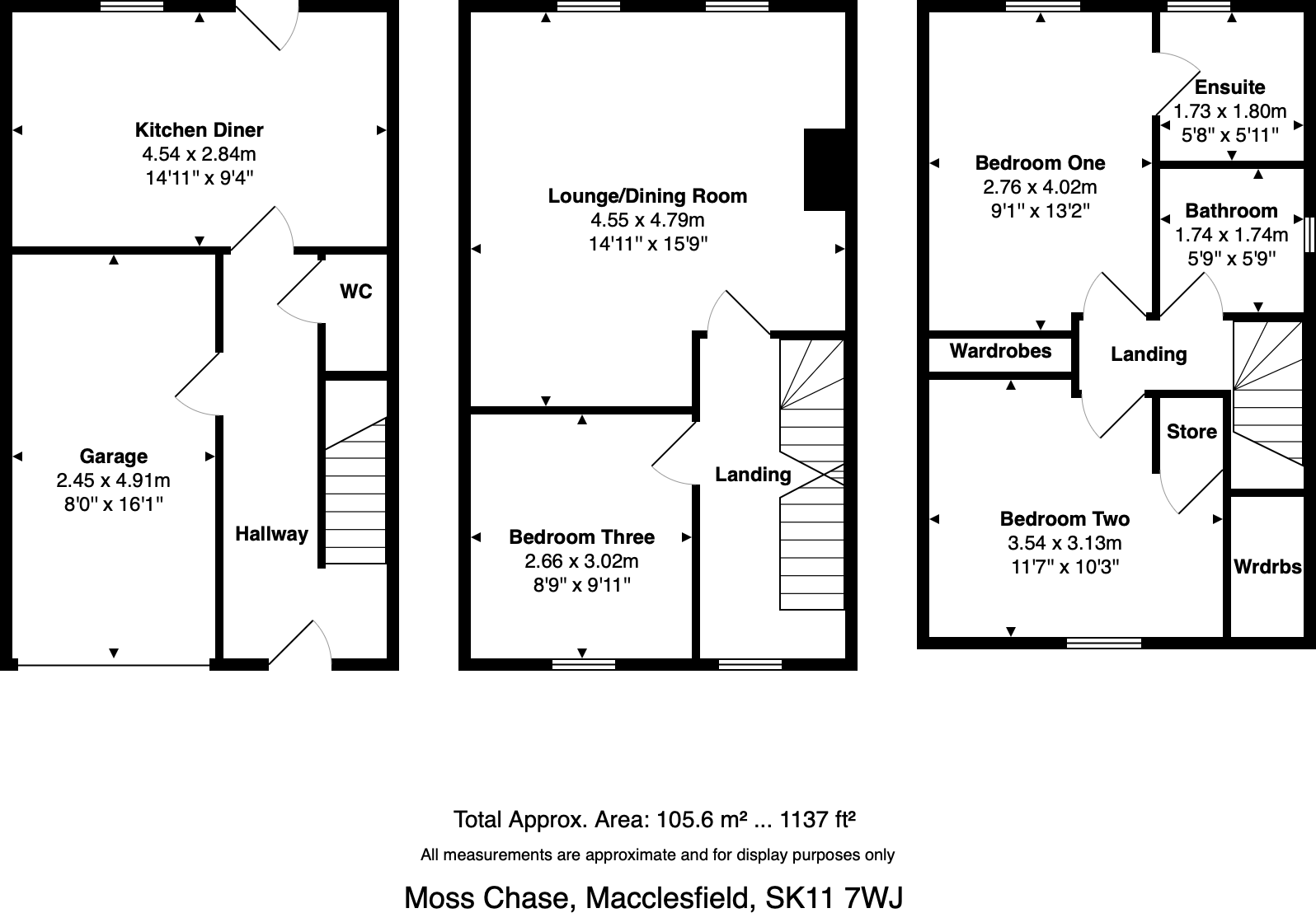 Moss Chase, Macclesfield, SK11 7WJ floorplan
