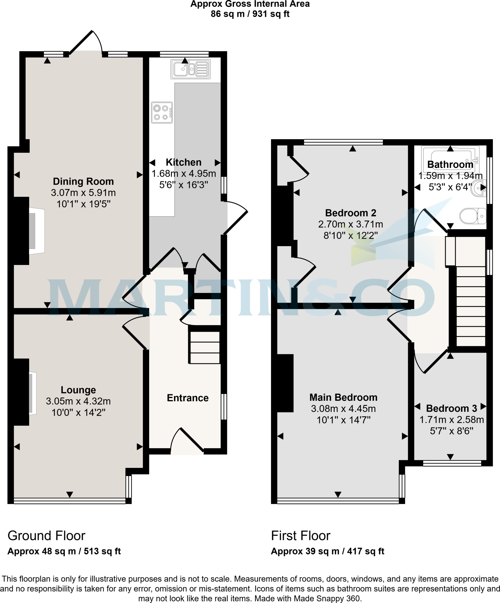 Owen Square, Walmer floorplan