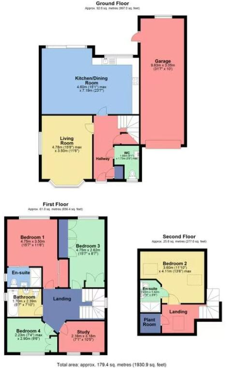 Kingshill Close, Bushey, Hertfordshire, WD23 floorplan