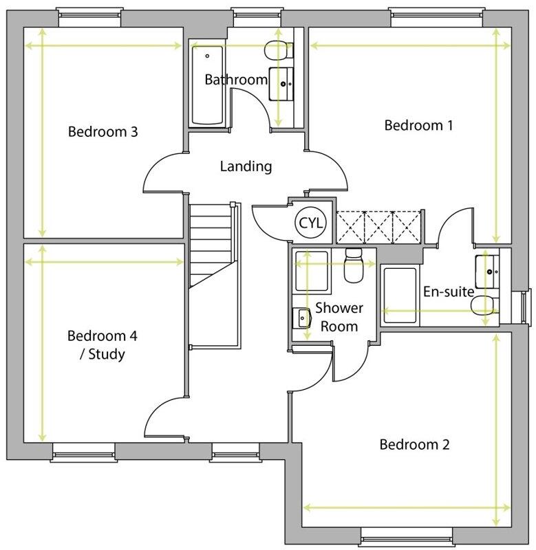 Bordesley, P60, Sandbourne Gardens, Bewdley, Worcestershire, DY12 floorplan