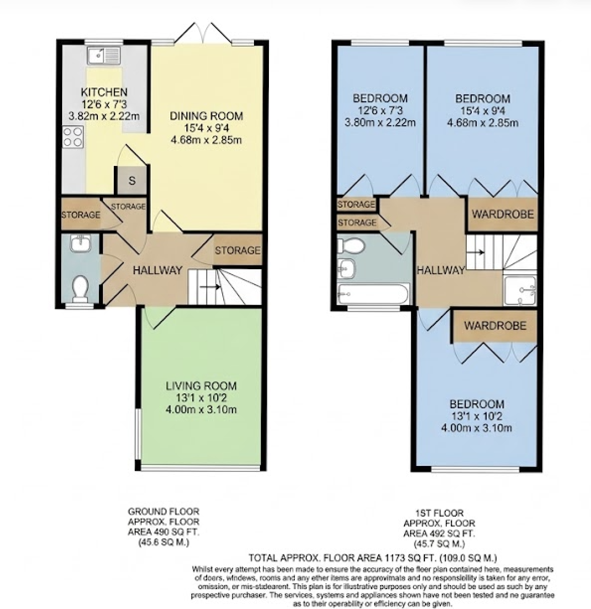 Buckingham Gardens, West Molesey, Surrey floorplan