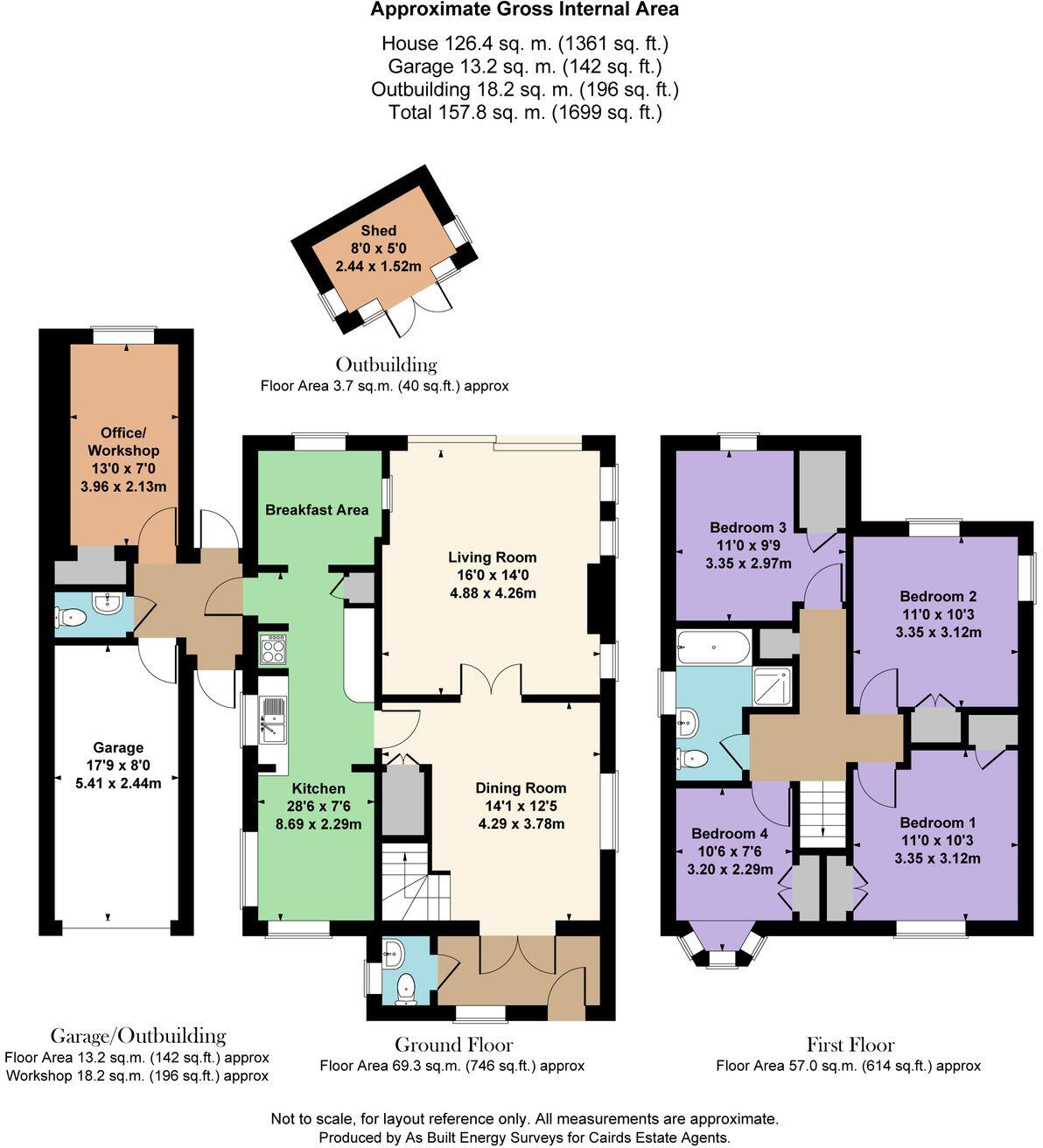 West Farm Avenue, Ashtead, KT21 floorplan