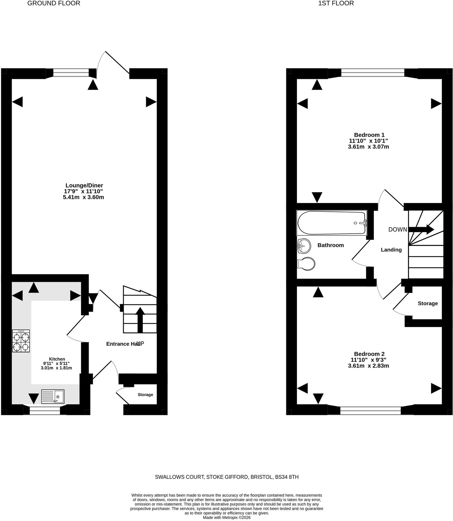 Swallows Court, Stoke Gifford, Bristol floorplan