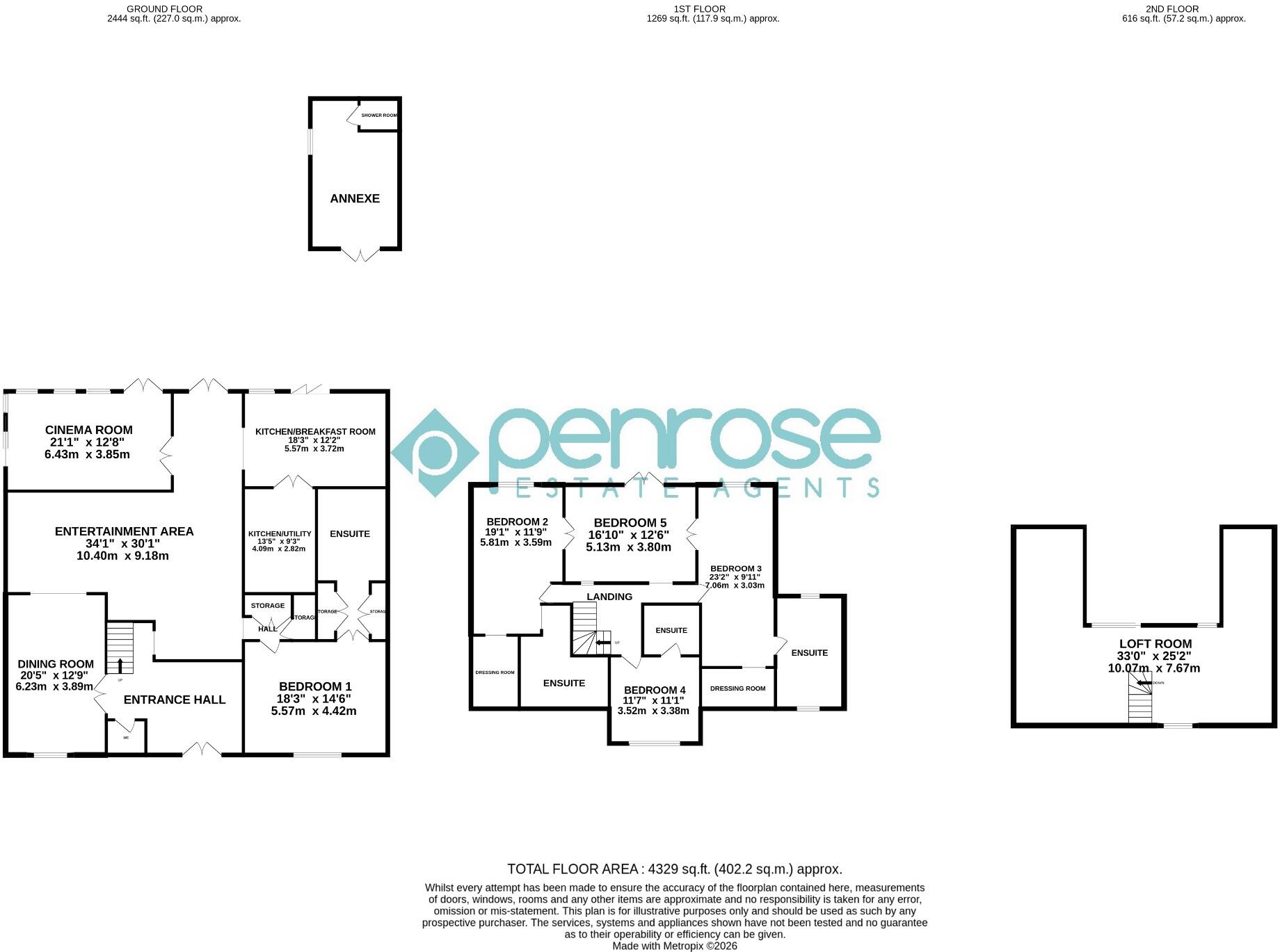 Old Bedford Road, Luton, Bedfordshire, LU2 7EH floorplan