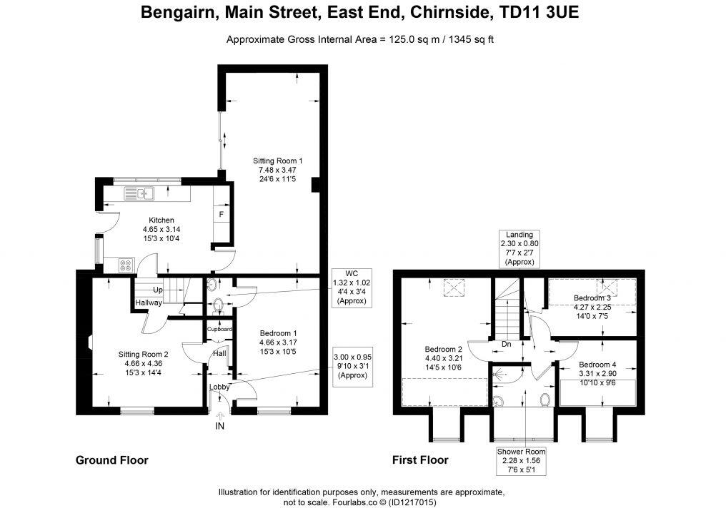 Bengairn, Main Street, East End, Chirnside TD11 3UE floorplan
