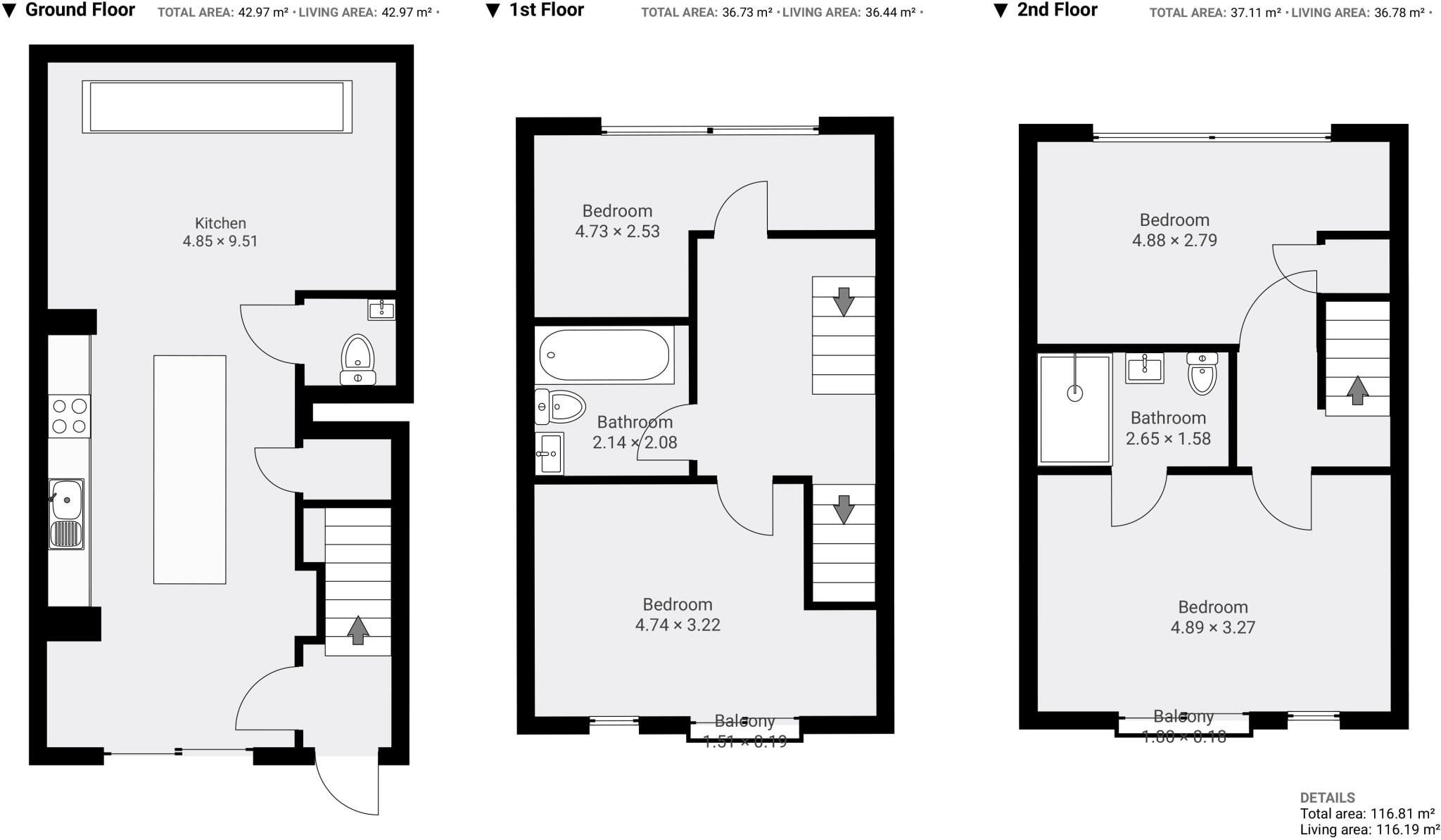 Secret Garden, Leeds, LS9 floorplan