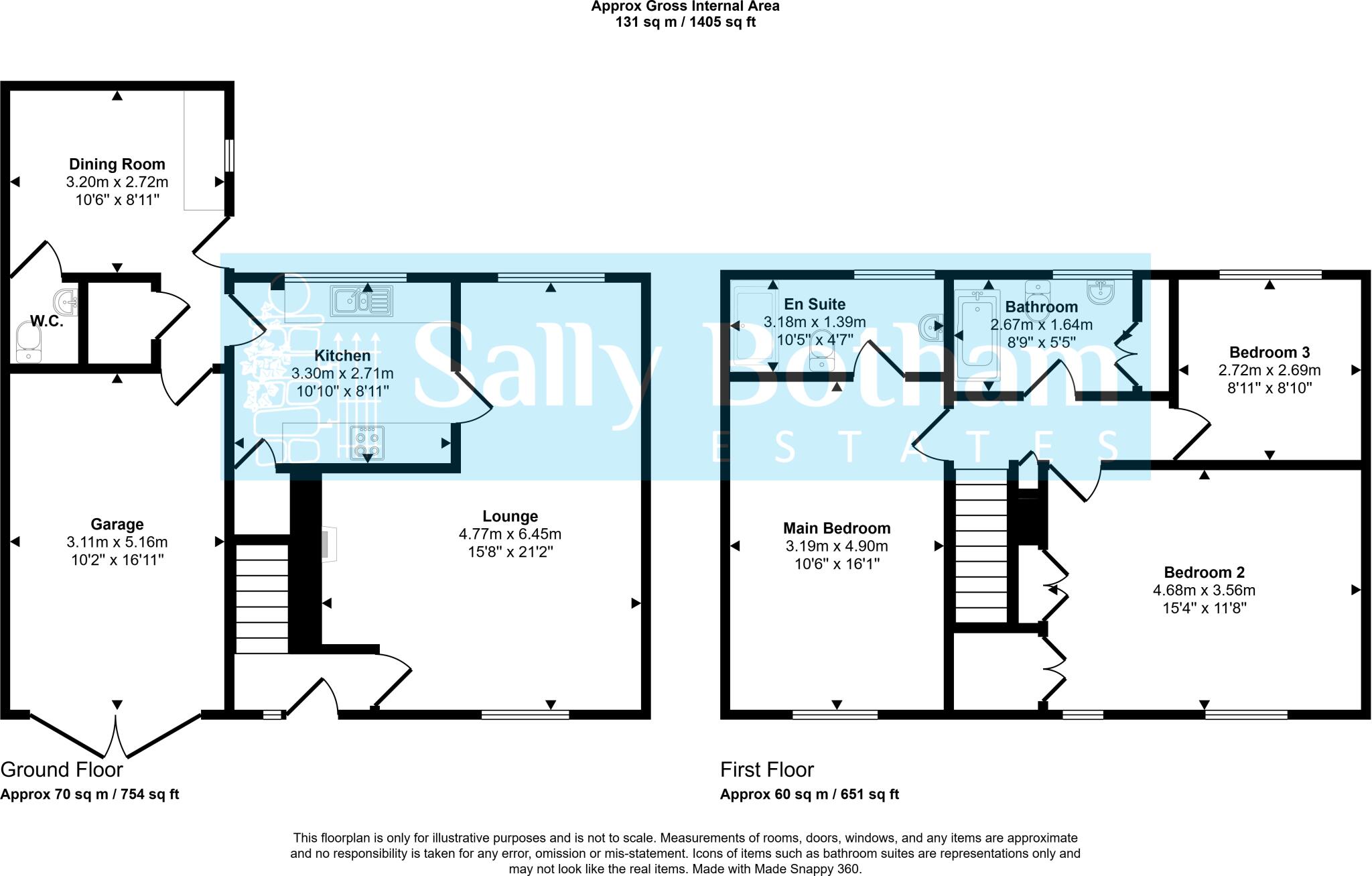 Back Lane, Elton floorplan