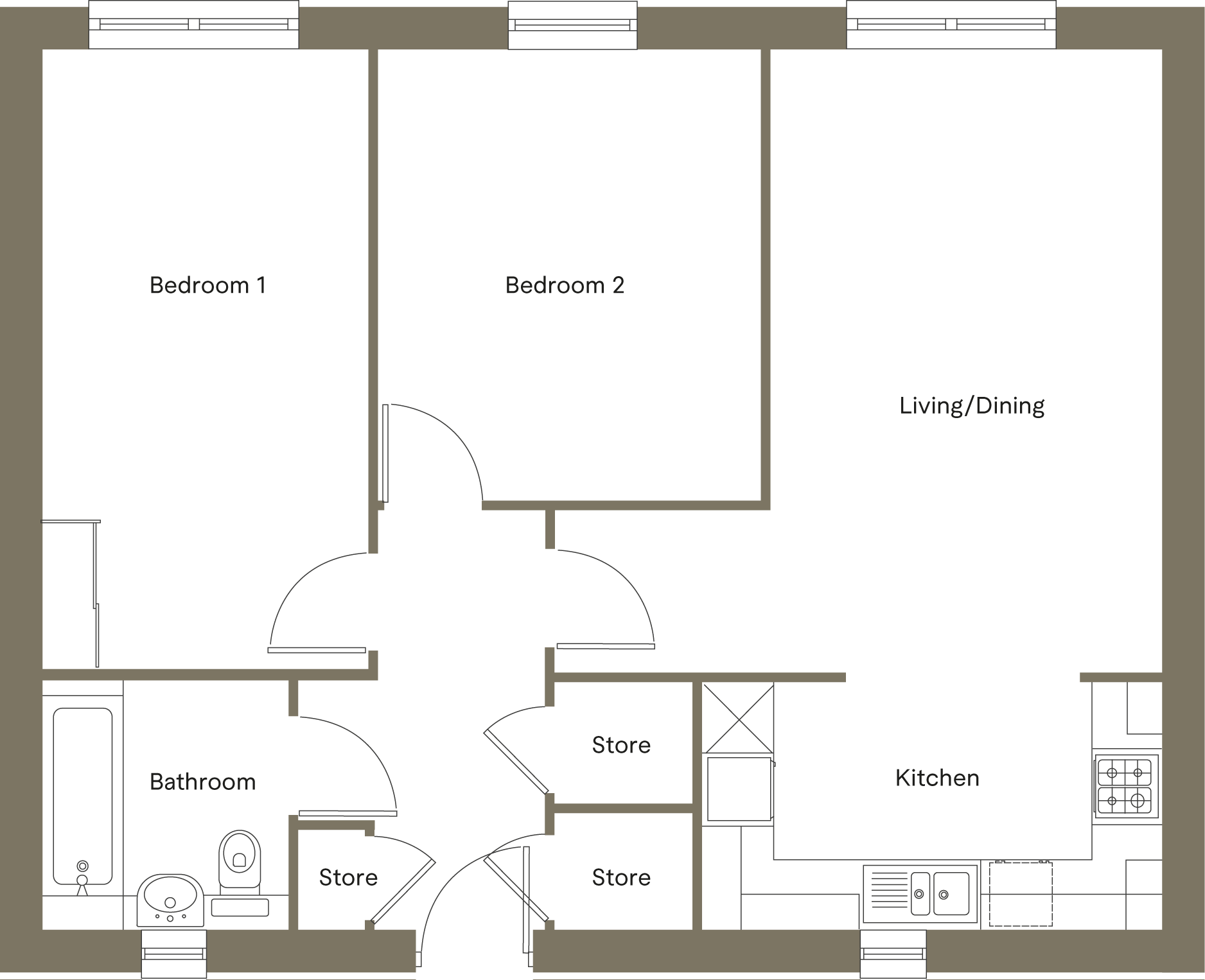 5 Park Grange House, Sheffield, S2 floorplan