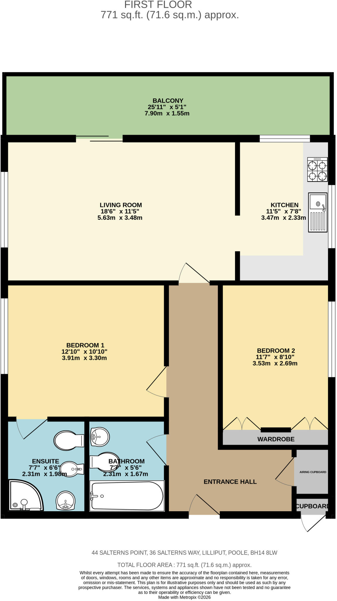 Salterns Way, Lilliput, Poole, BH14 floorplan