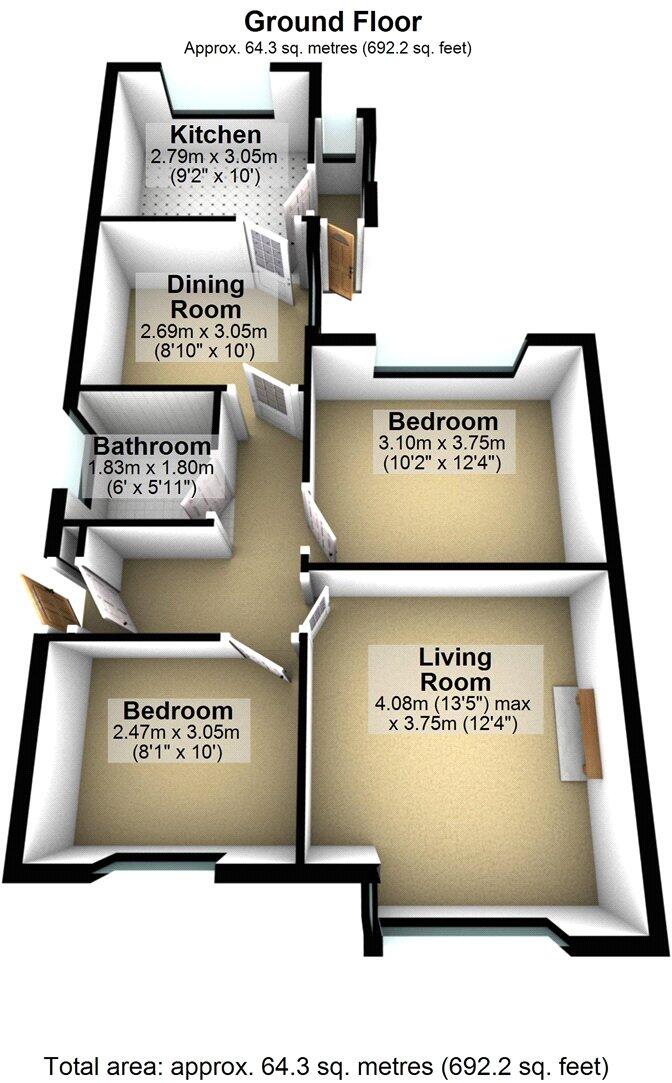 Chiltern Close, Shaw, Oldham, Greater Manchester, OL2 floorplan