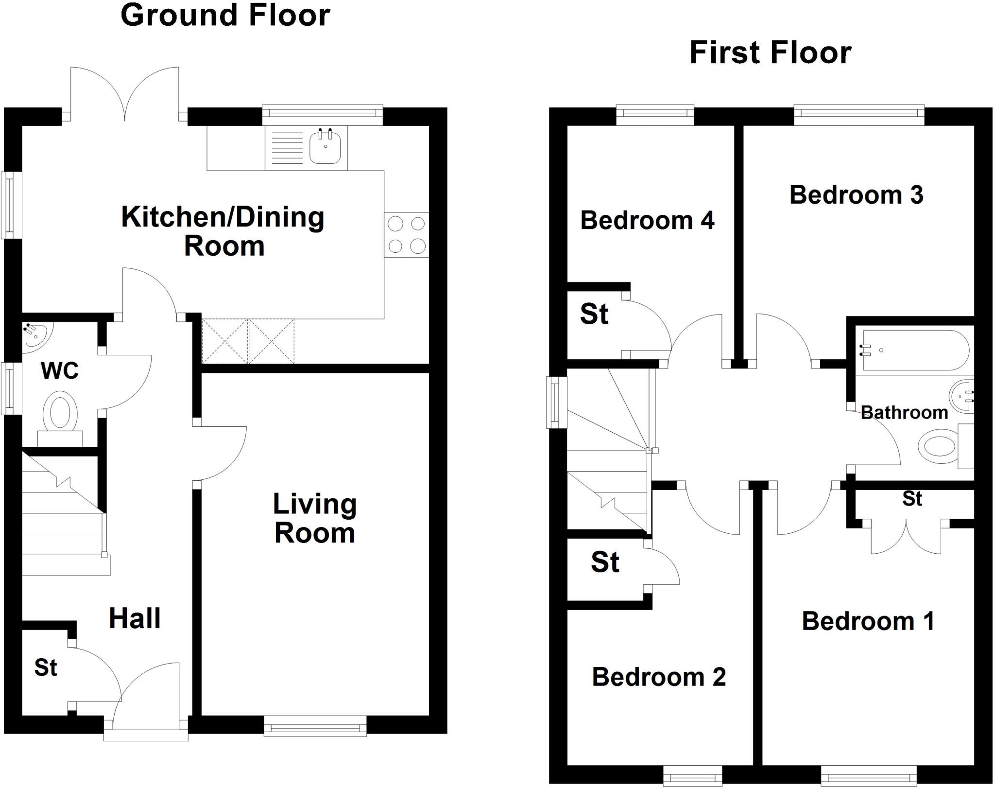 Hollin Bank, OL15 0AU floorplan